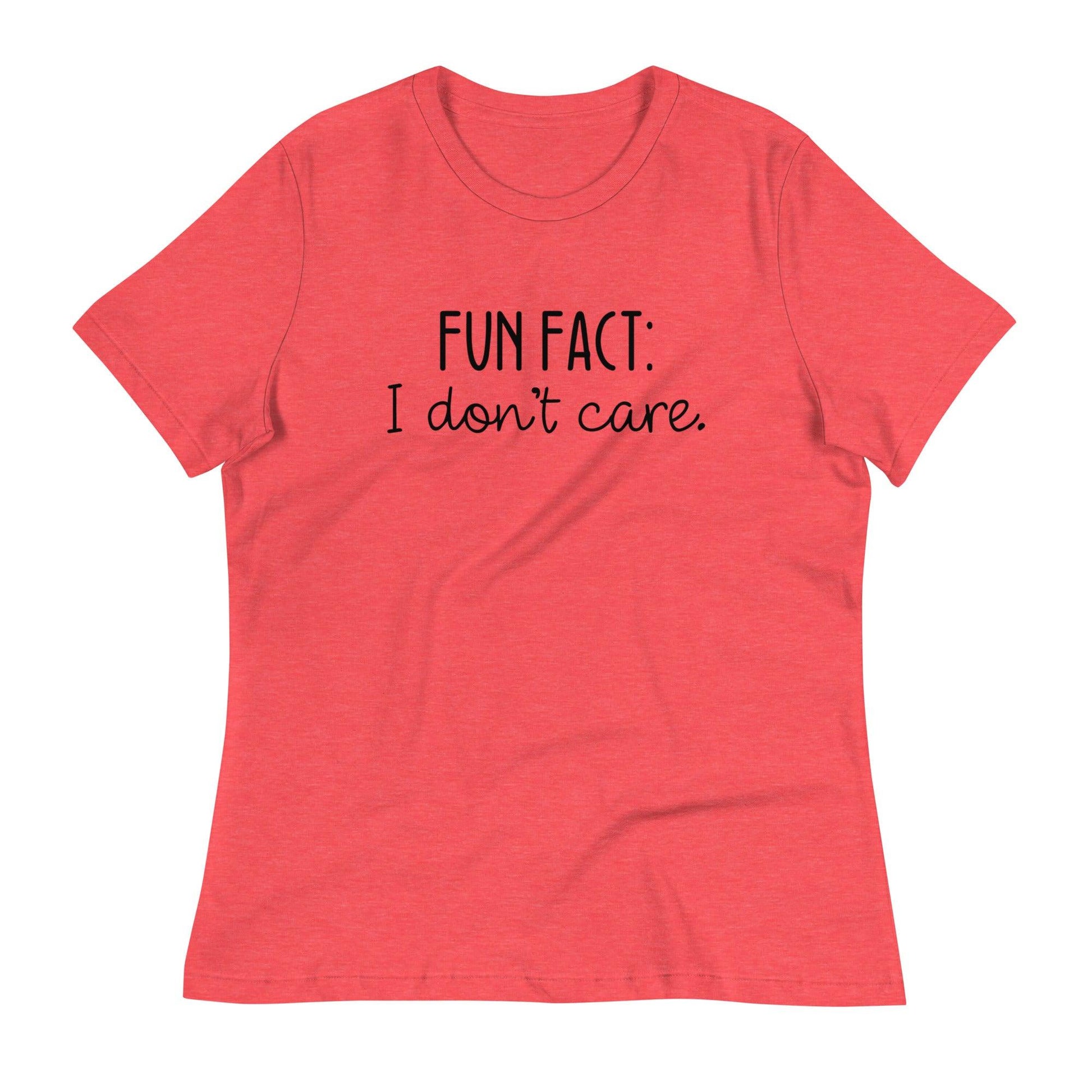 Fun Fact: I Don't Care O-neck Tri-blend T-Shirt - TheGivenGet