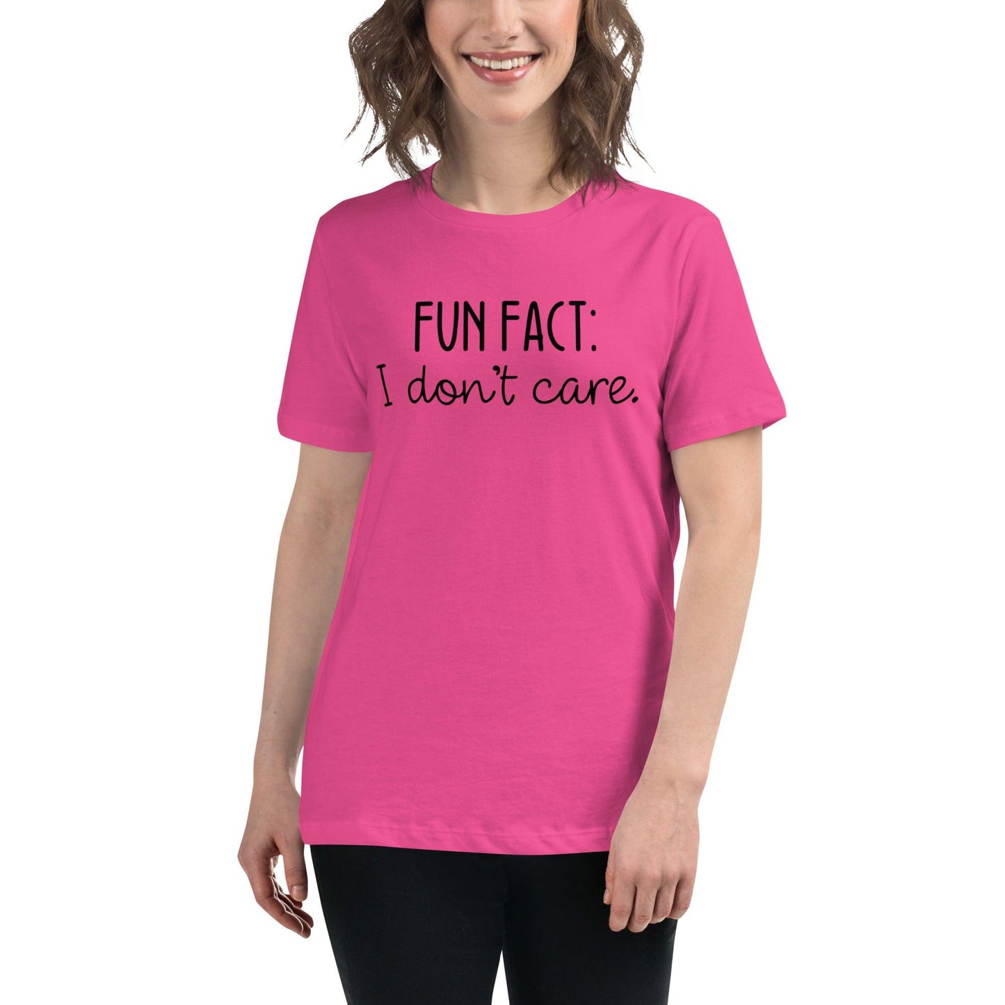 Fun Fact: I Don't Care O-neck Tri-blend T-Shirt - TheGivenGet