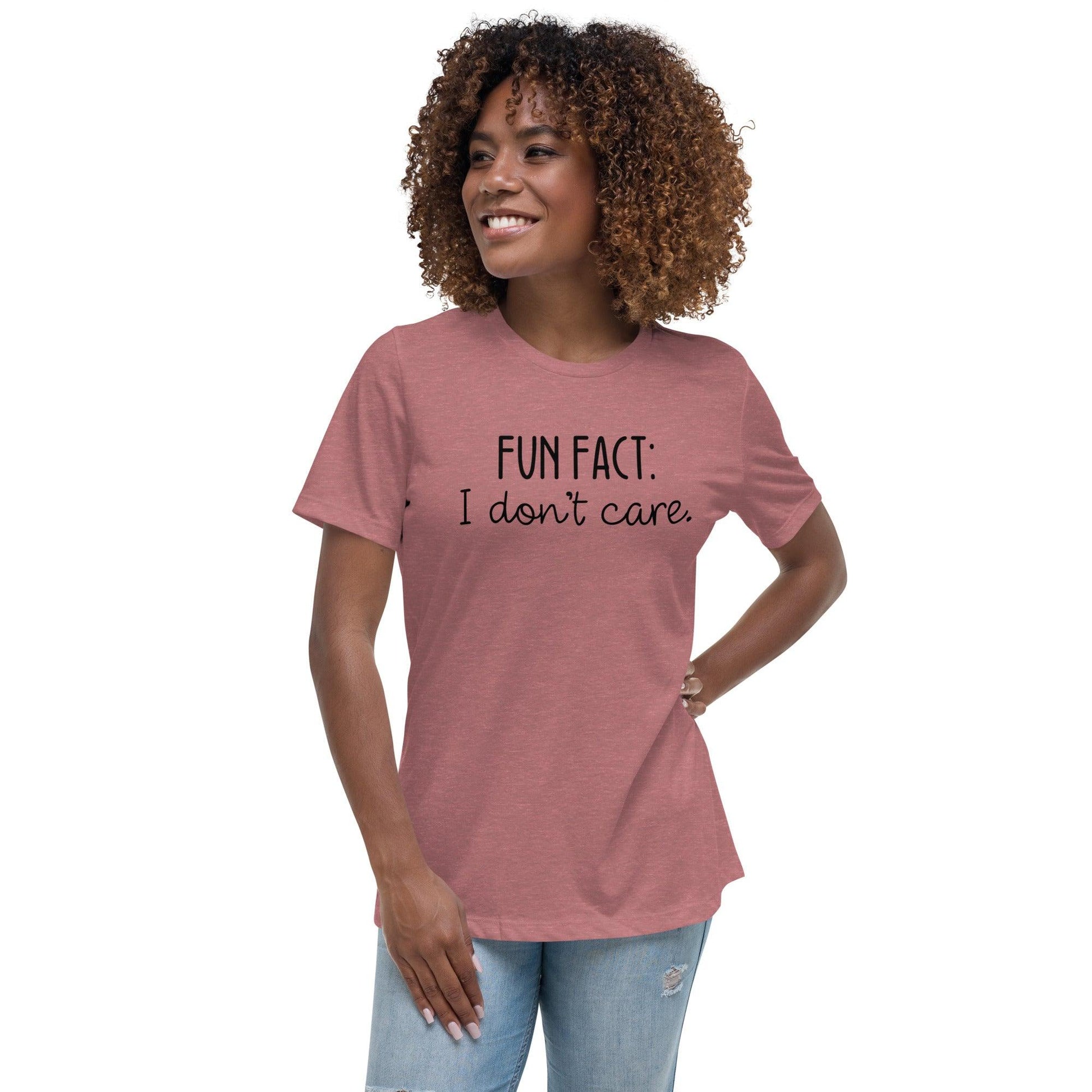 Fun Fact: I Don't Care O-neck Tri-blend T-Shirt - TheGivenGet