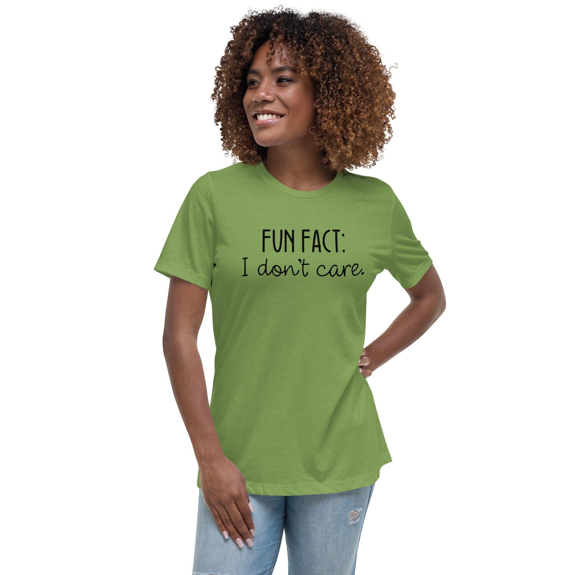 Fun Fact: I Don't Care O-neck Tri-blend T-Shirt - TheGivenGet