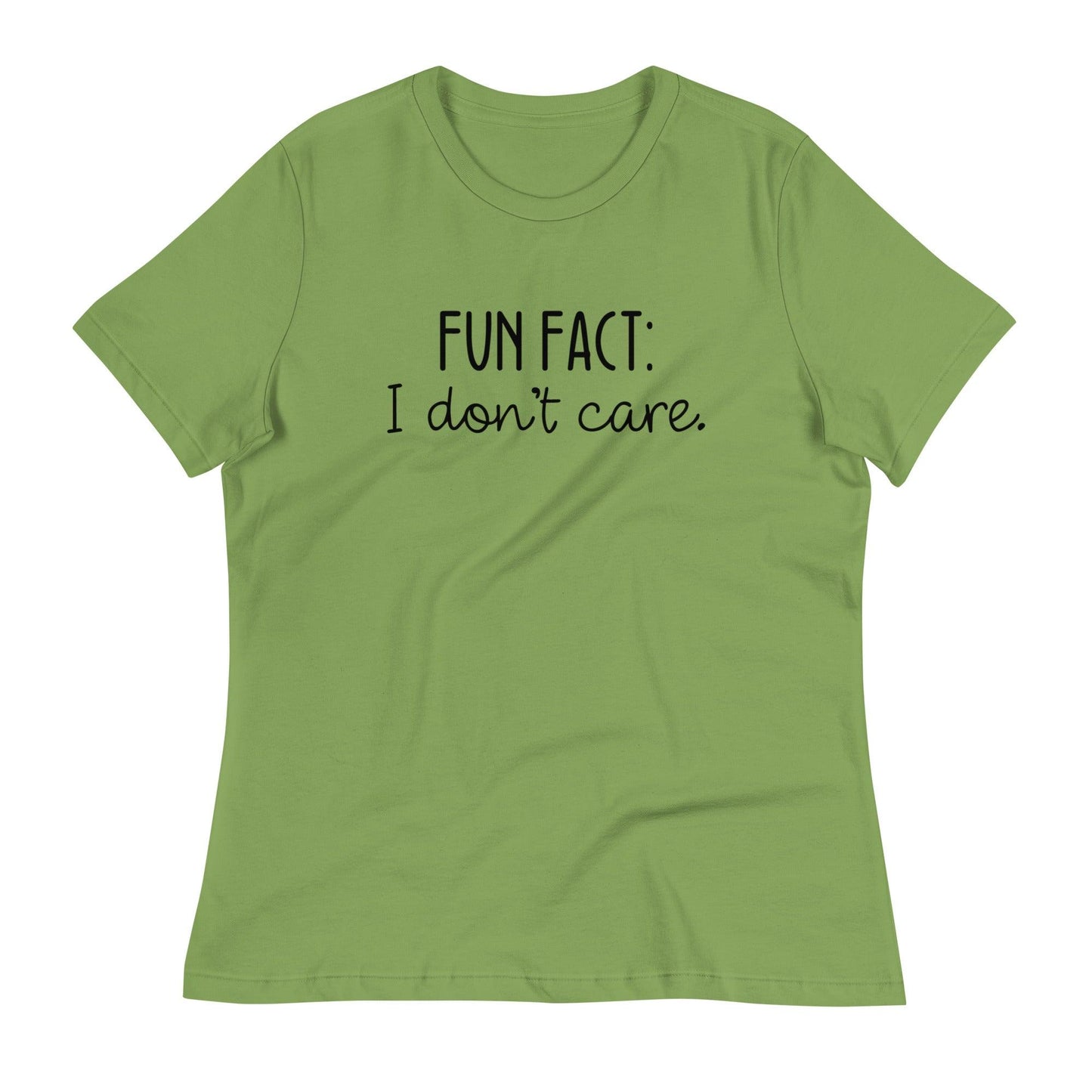 Fun Fact: I Don't Care O-neck Tri-blend T-Shirt - TheGivenGet