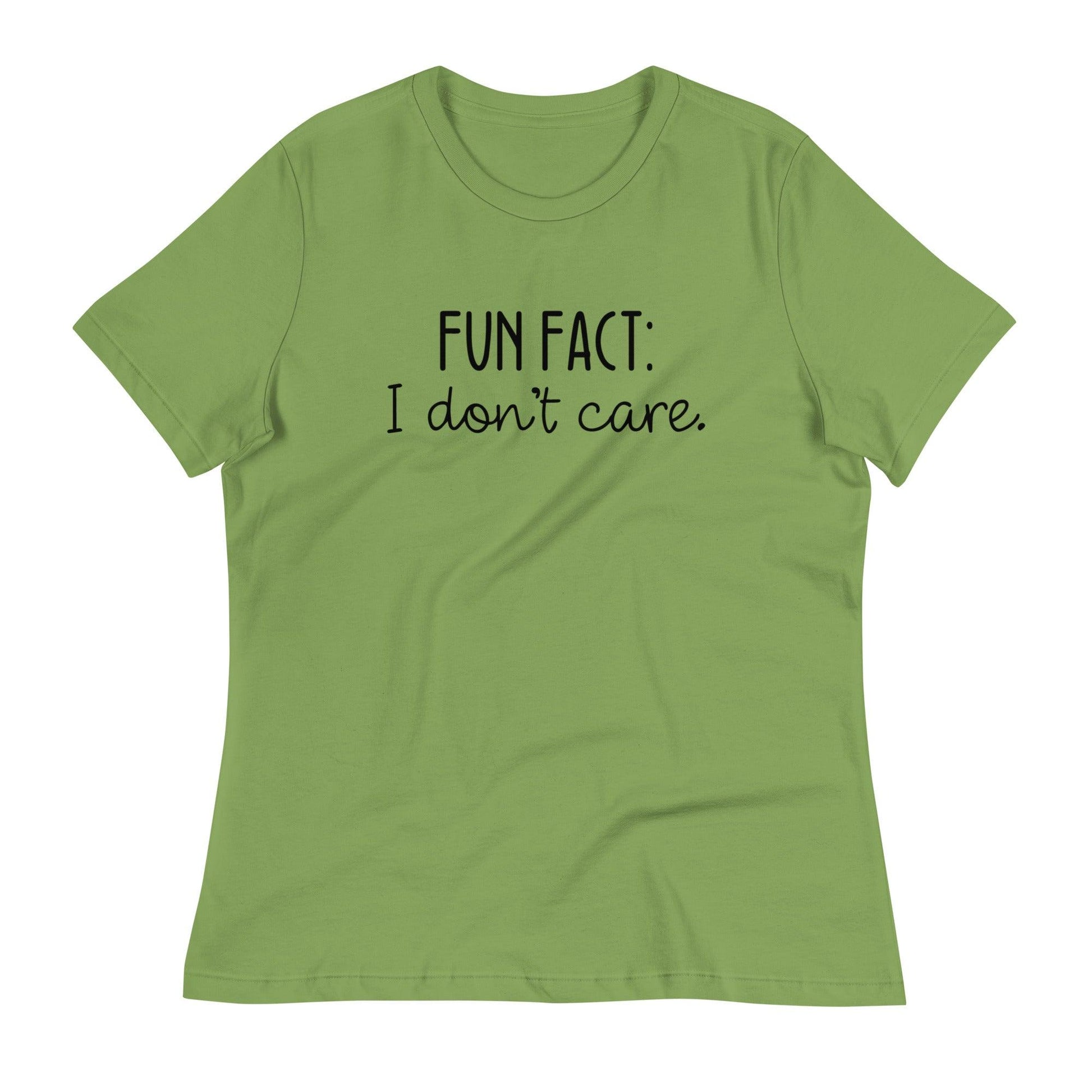 Fun Fact: I Don't Care O-neck Tri-blend T-Shirt - TheGivenGet