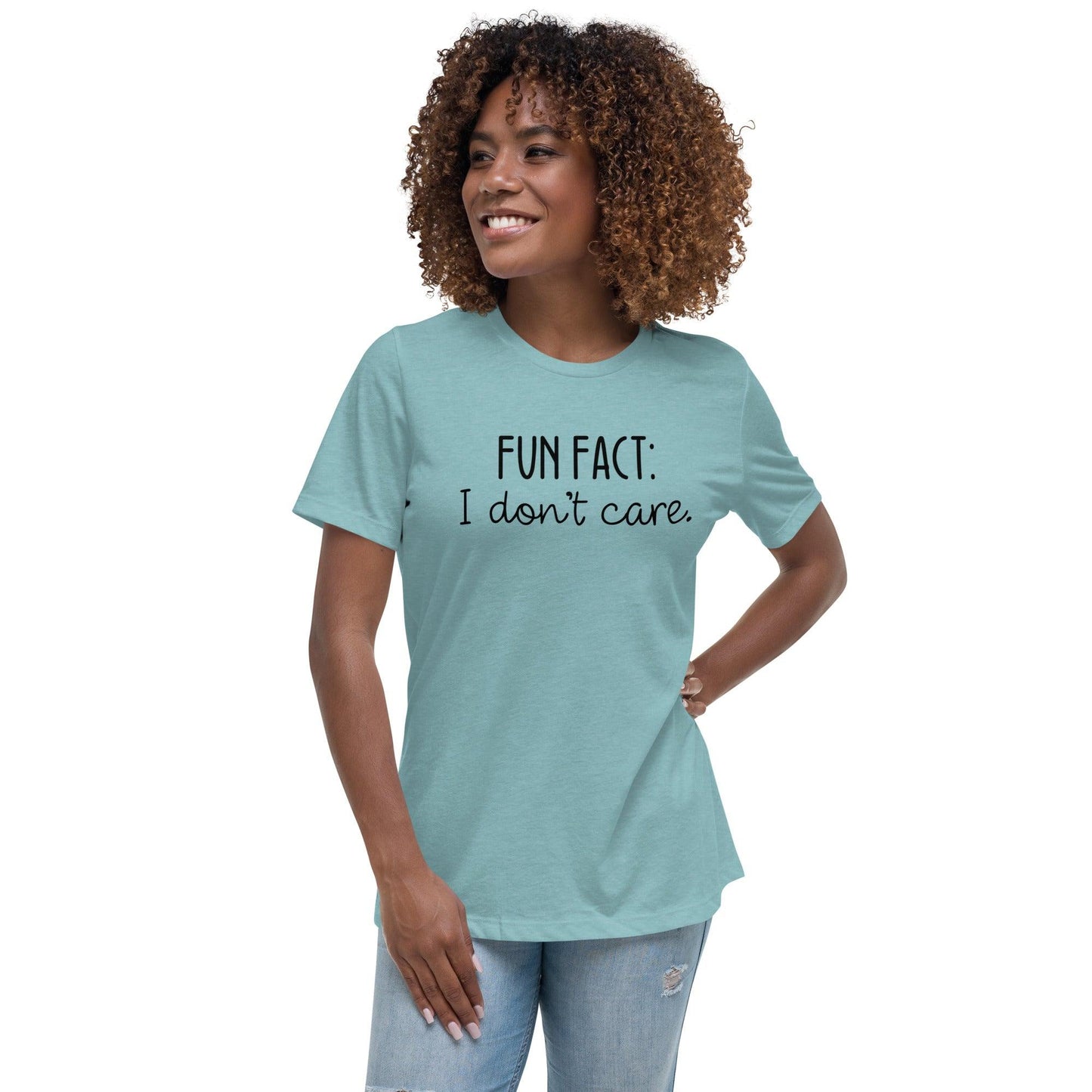 Fun Fact: I Don't Care O-neck Tri-blend T-Shirt - TheGivenGet