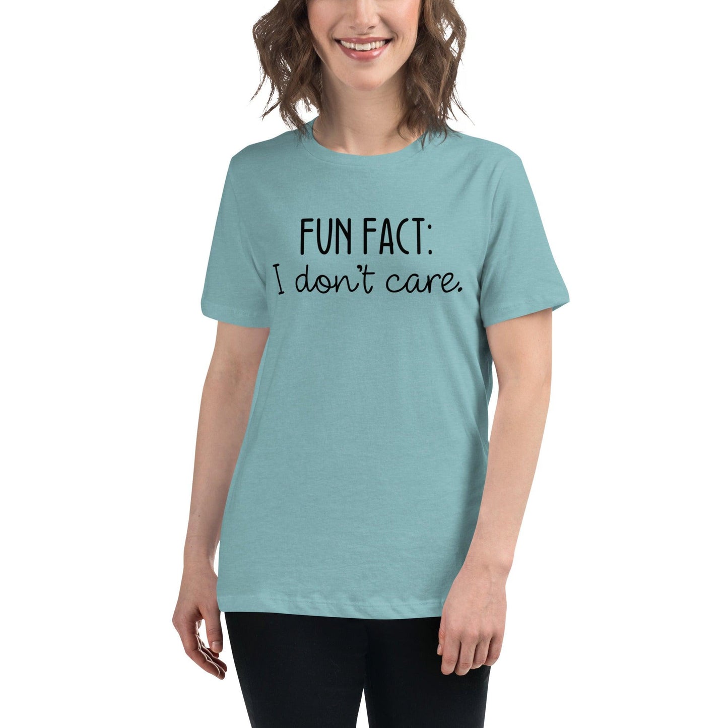 Fun Fact: I Don't Care O-neck Tri-blend T-Shirt - TheGivenGet