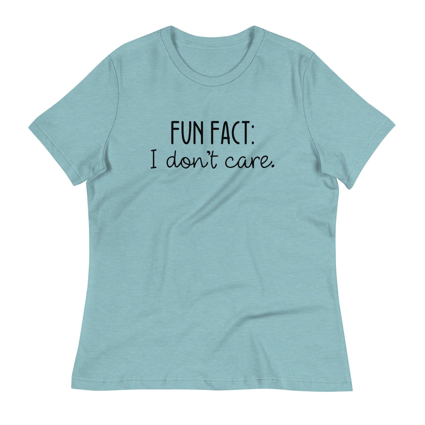 Fun Fact: I Don't Care O-neck Tri-blend T-Shirt - TheGivenGet