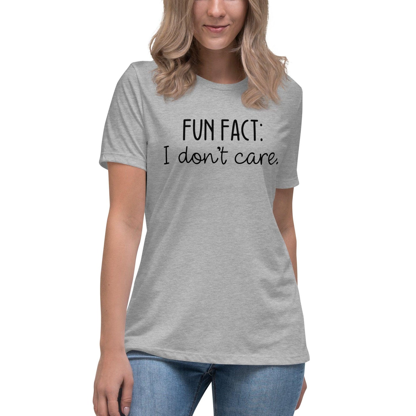 Fun Fact: I Don't Care O-neck Tri-blend T-Shirt - TheGivenGet
