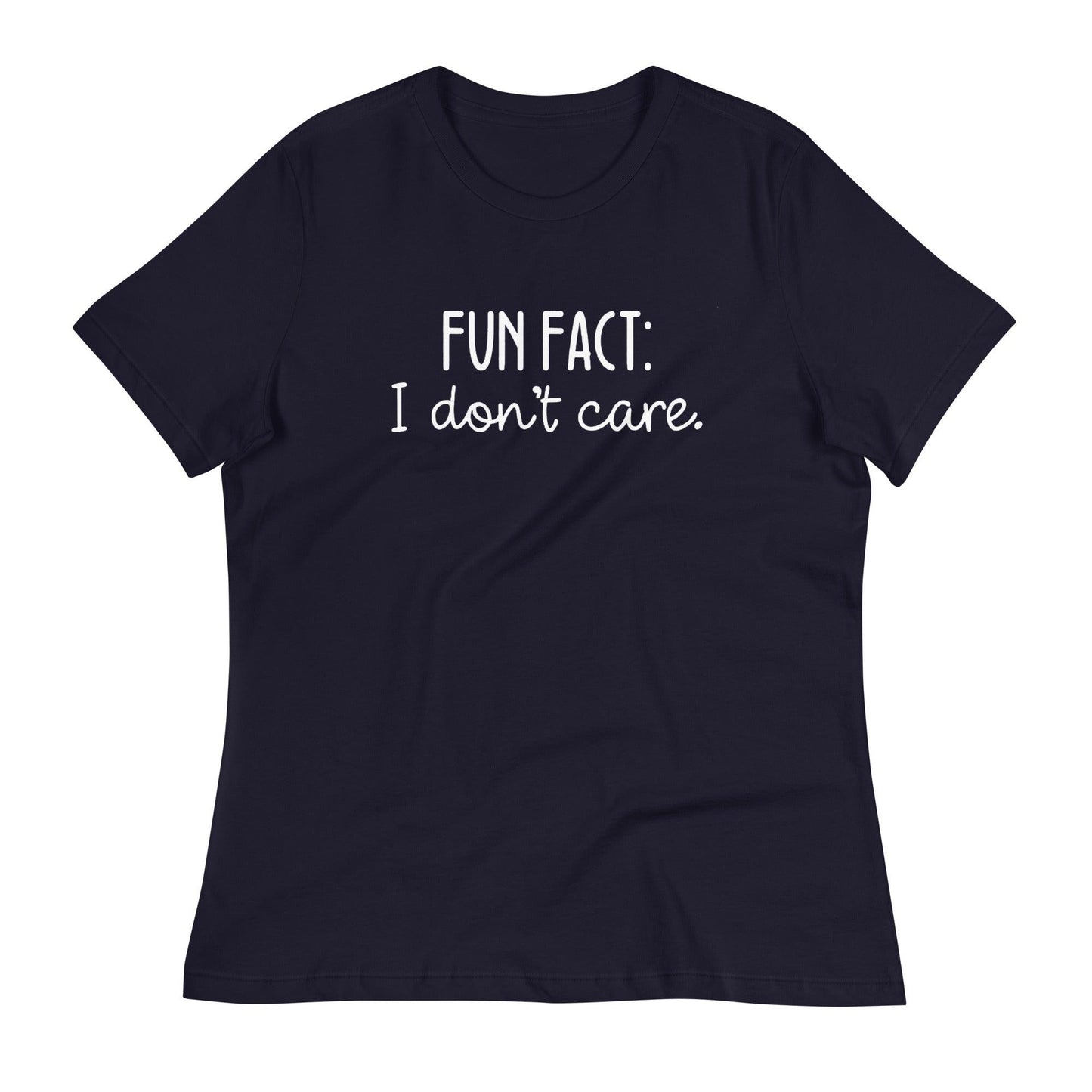 Fun Fact: I Don't Care O-neck Tri-blend T-Shirt - TheGivenGet