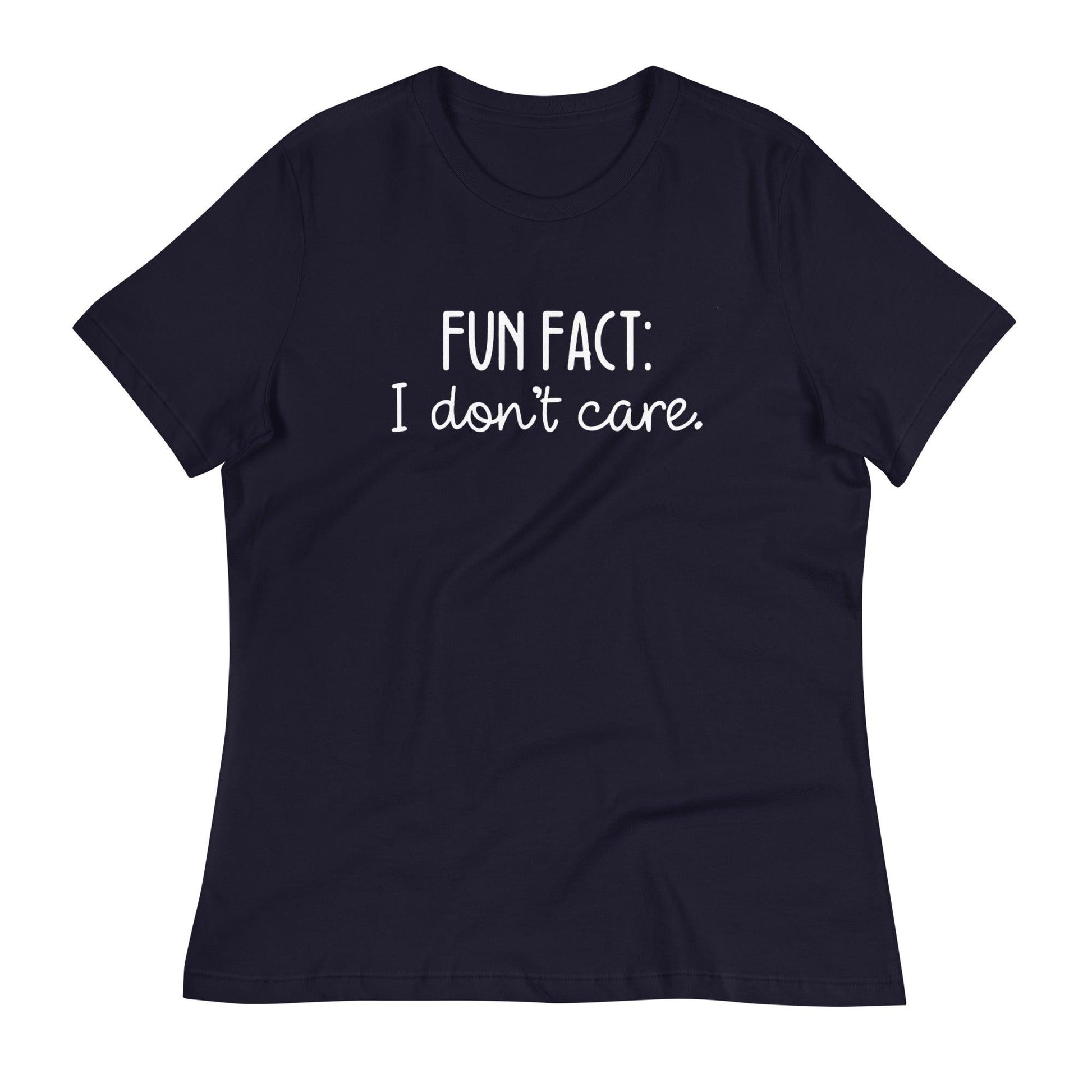 Fun Fact: I Don't Care O-neck Tri-blend T-Shirt - TheGivenGet
