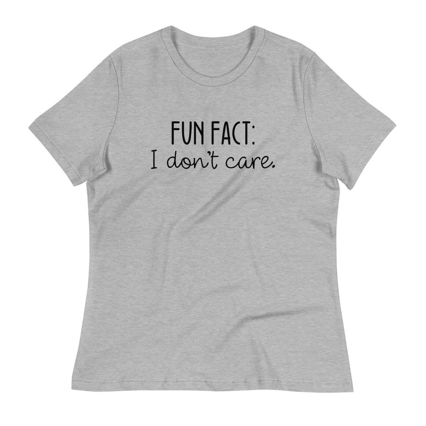 Fun Fact: I Don't Care O-neck Tri-blend T-Shirt - TheGivenGet