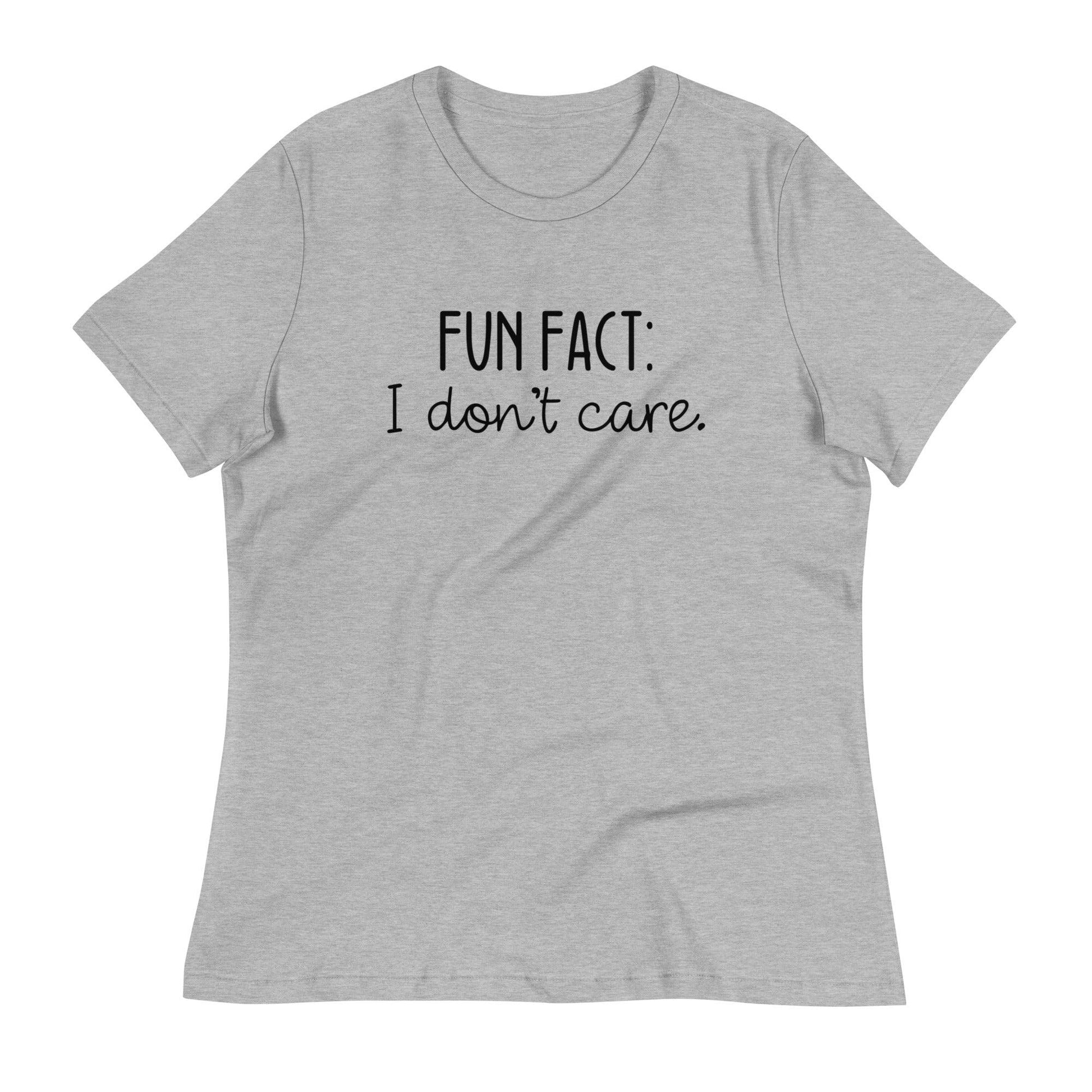 Fun Fact: I Don't Care O-neck Tri-blend T-Shirt - TheGivenGet