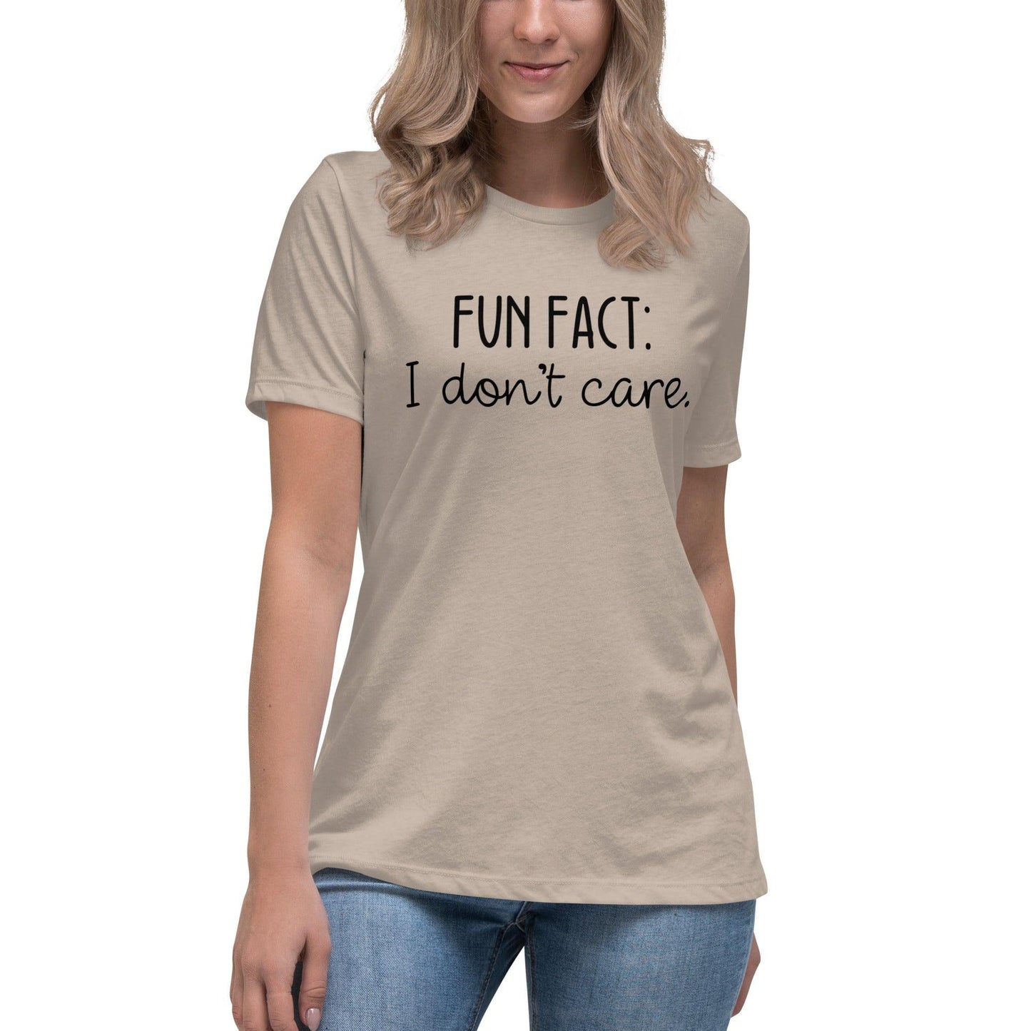 Fun Fact: I Don't Care O-neck Tri-blend T-Shirt - TheGivenGet