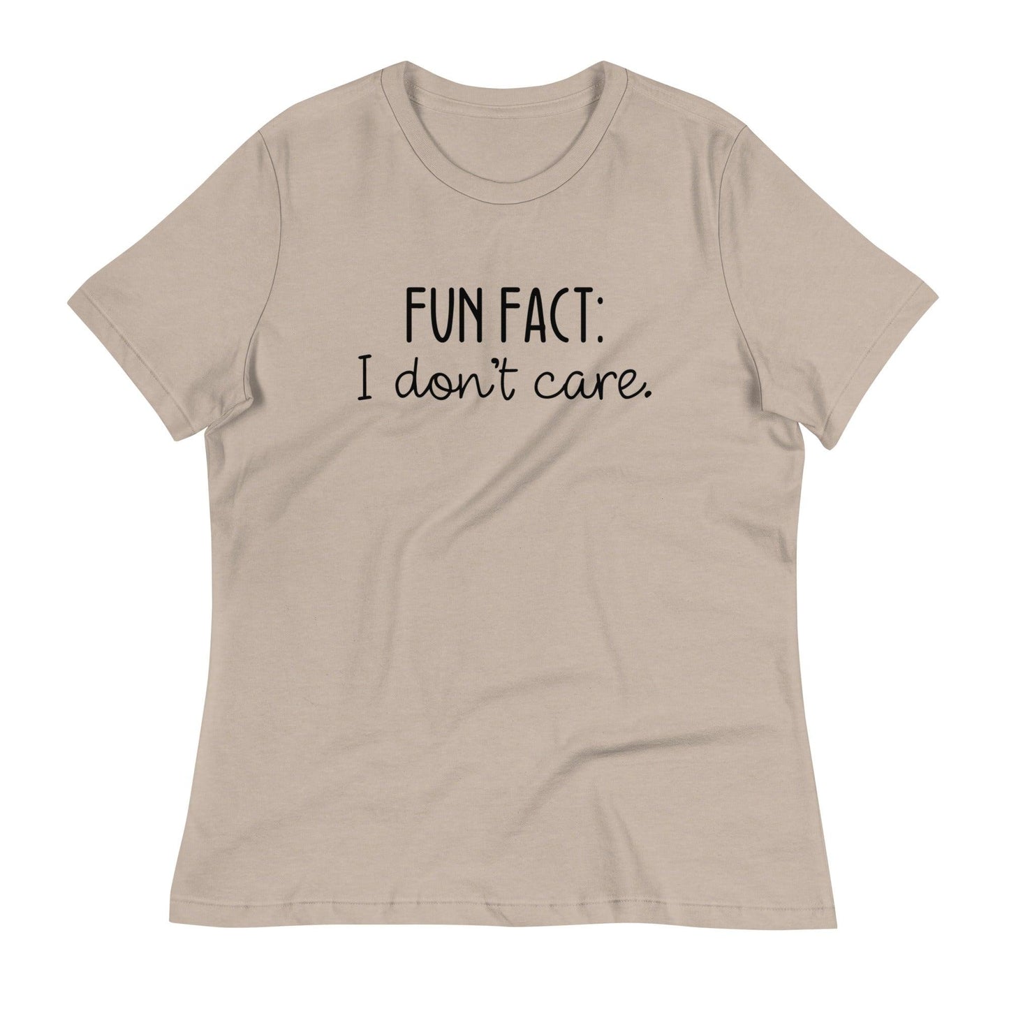 Fun Fact: I Don't Care O-neck Tri-blend T-Shirt - TheGivenGet