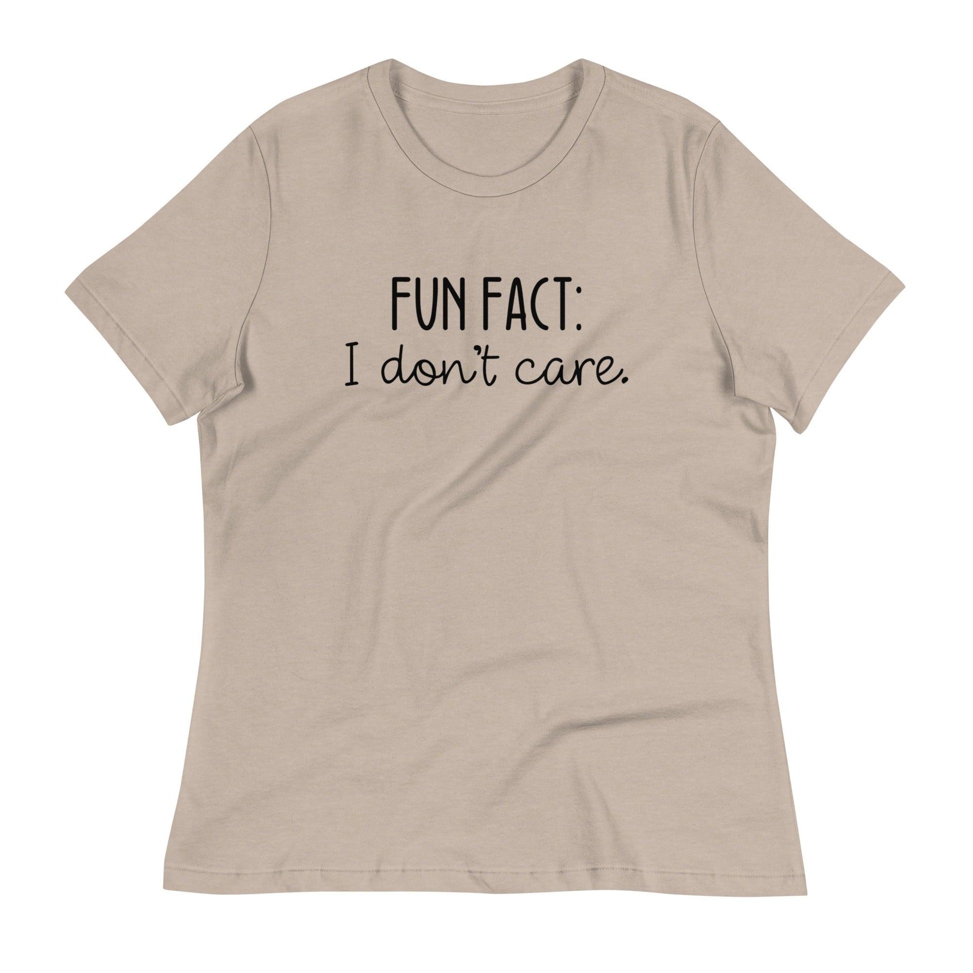 Fun Fact: I Don't Care O-neck Tri-blend T-Shirt - TheGivenGet