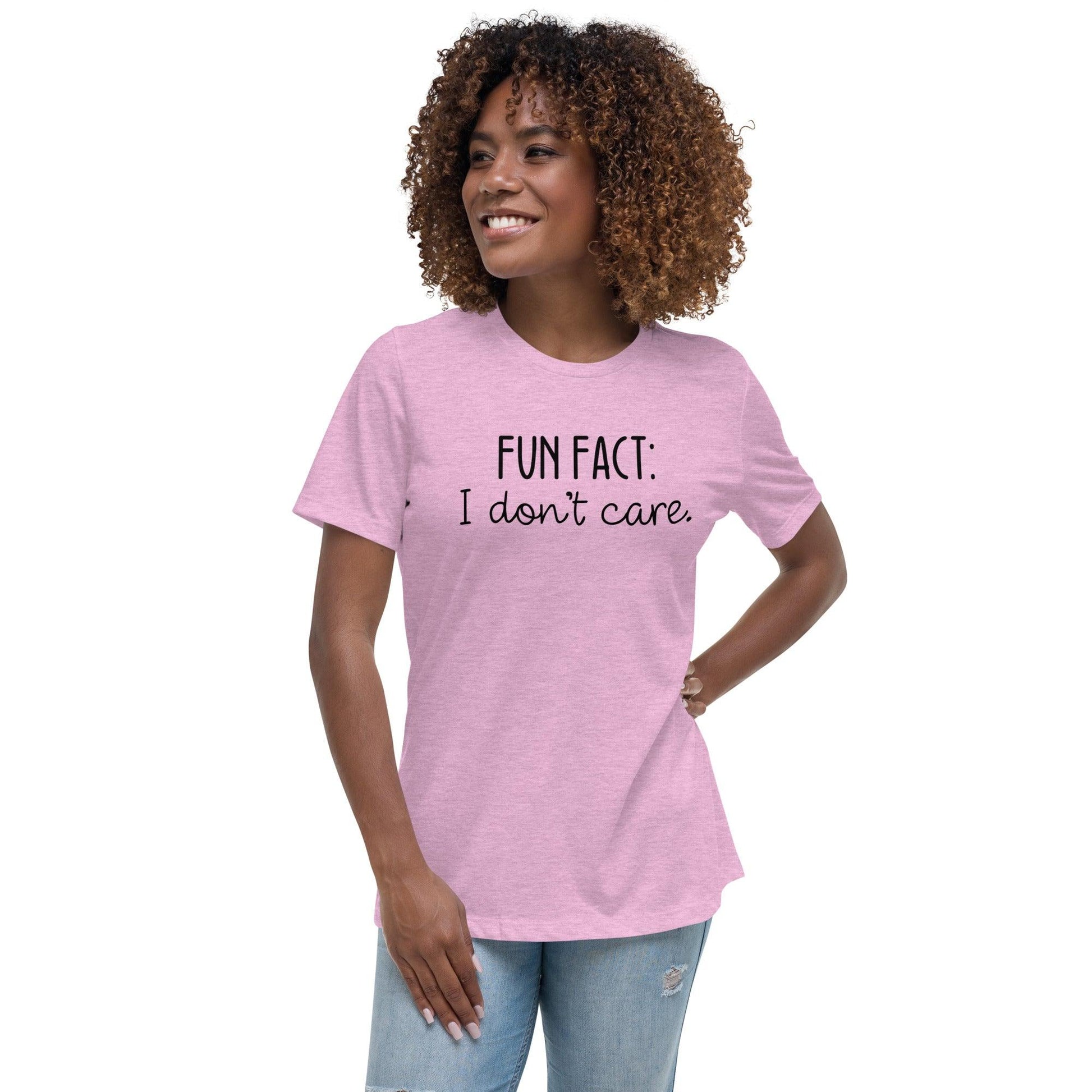 Fun Fact: I Don't Care O-neck Tri-blend T-Shirt - TheGivenGet