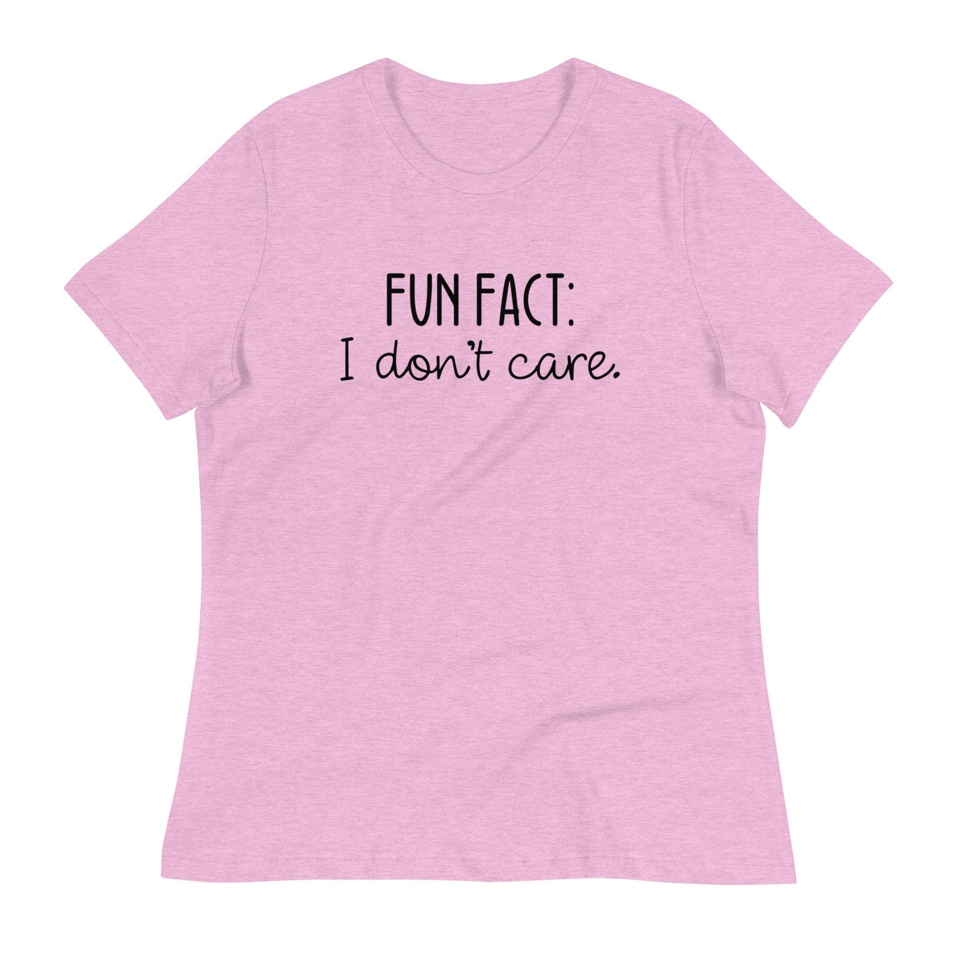 Fun Fact: I Don't Care O-neck Tri-blend T-Shirt - TheGivenGet