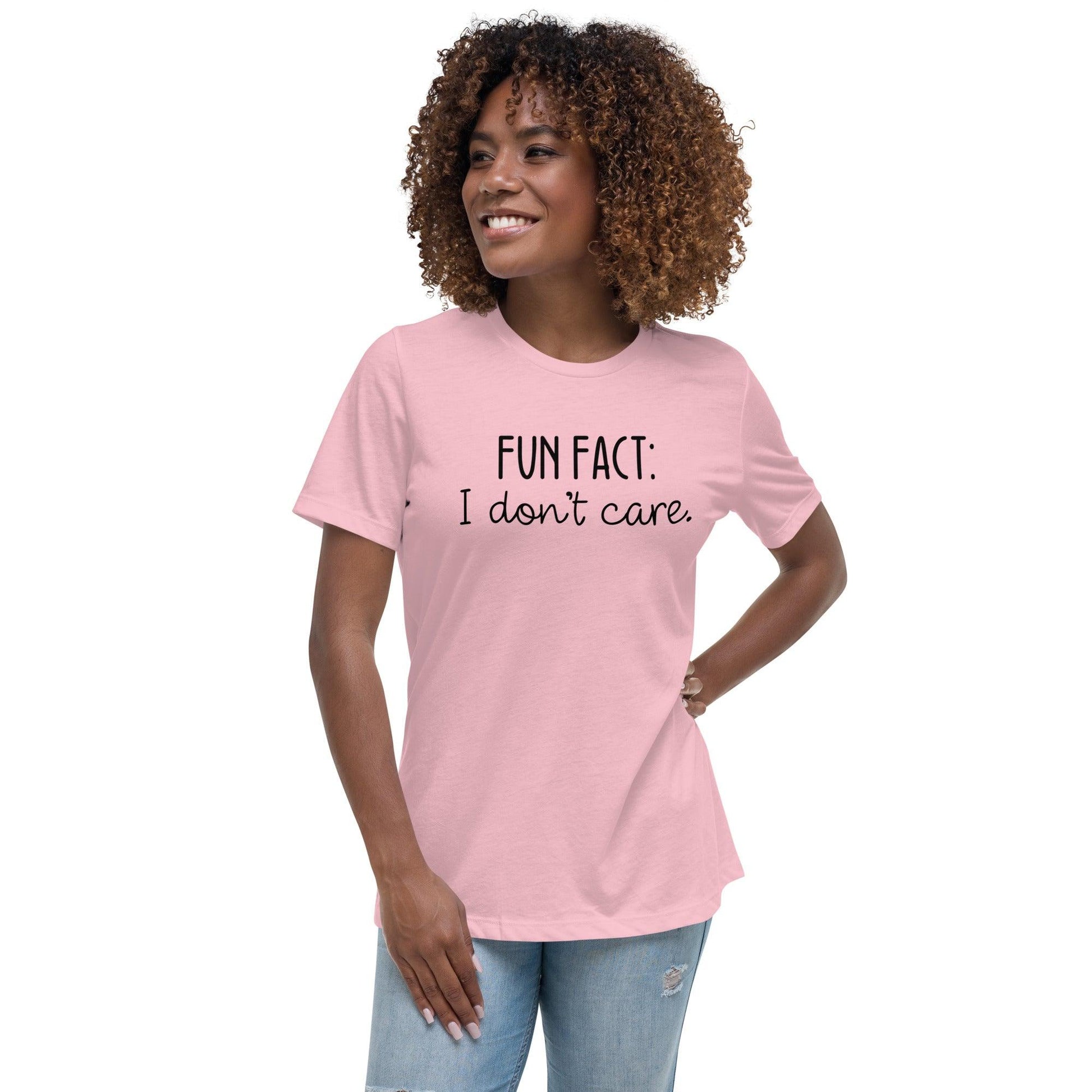 Fun Fact: I Don't Care O-neck Tri-blend T-Shirt - TheGivenGet