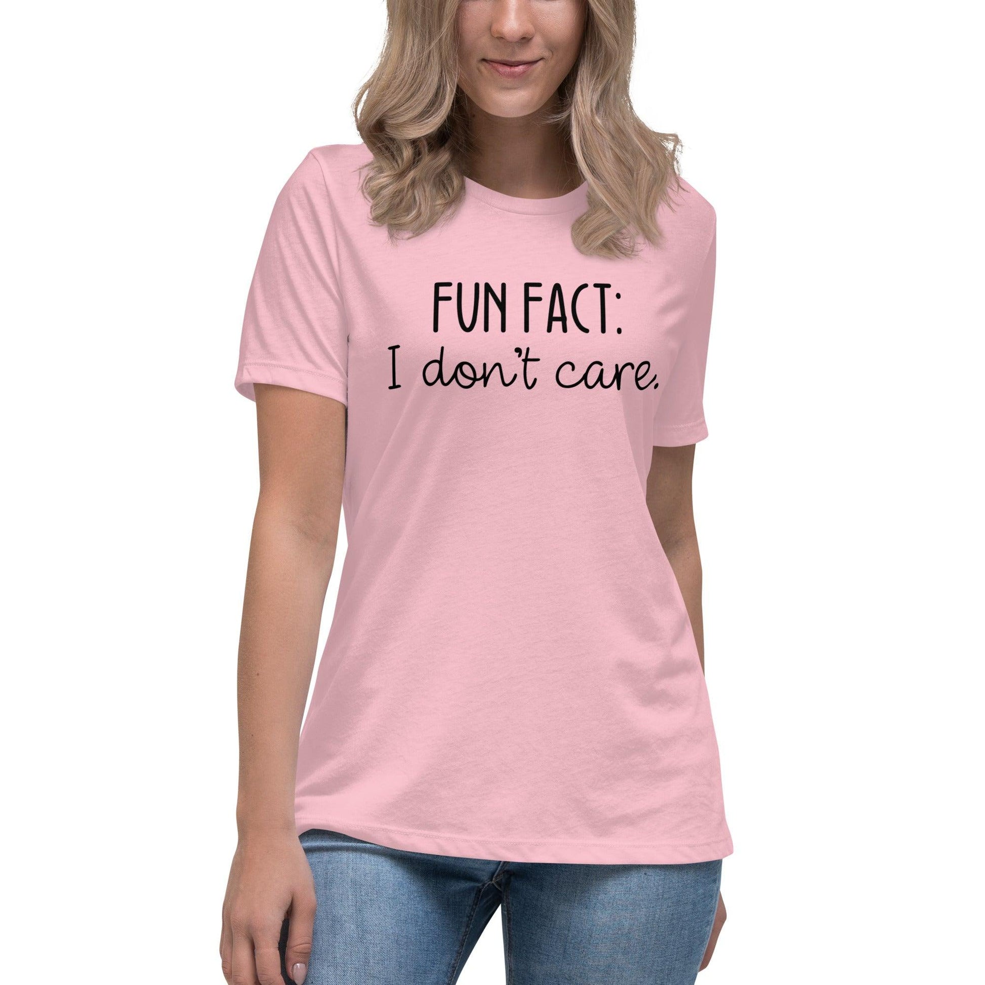 Fun Fact: I Don't Care O-neck Tri-blend T-Shirt - TheGivenGet