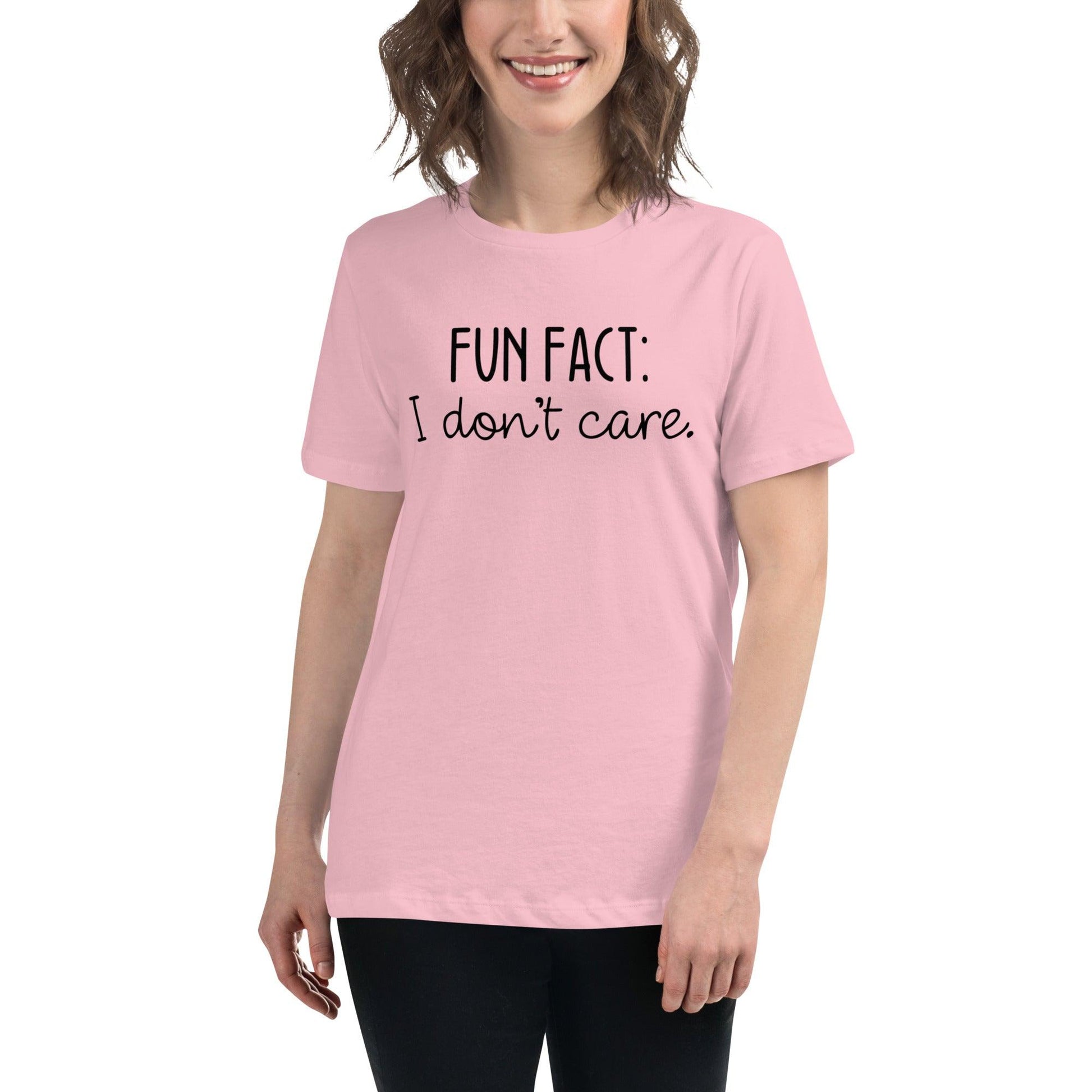 Fun Fact: I Don't Care O-neck Tri-blend T-Shirt - TheGivenGet