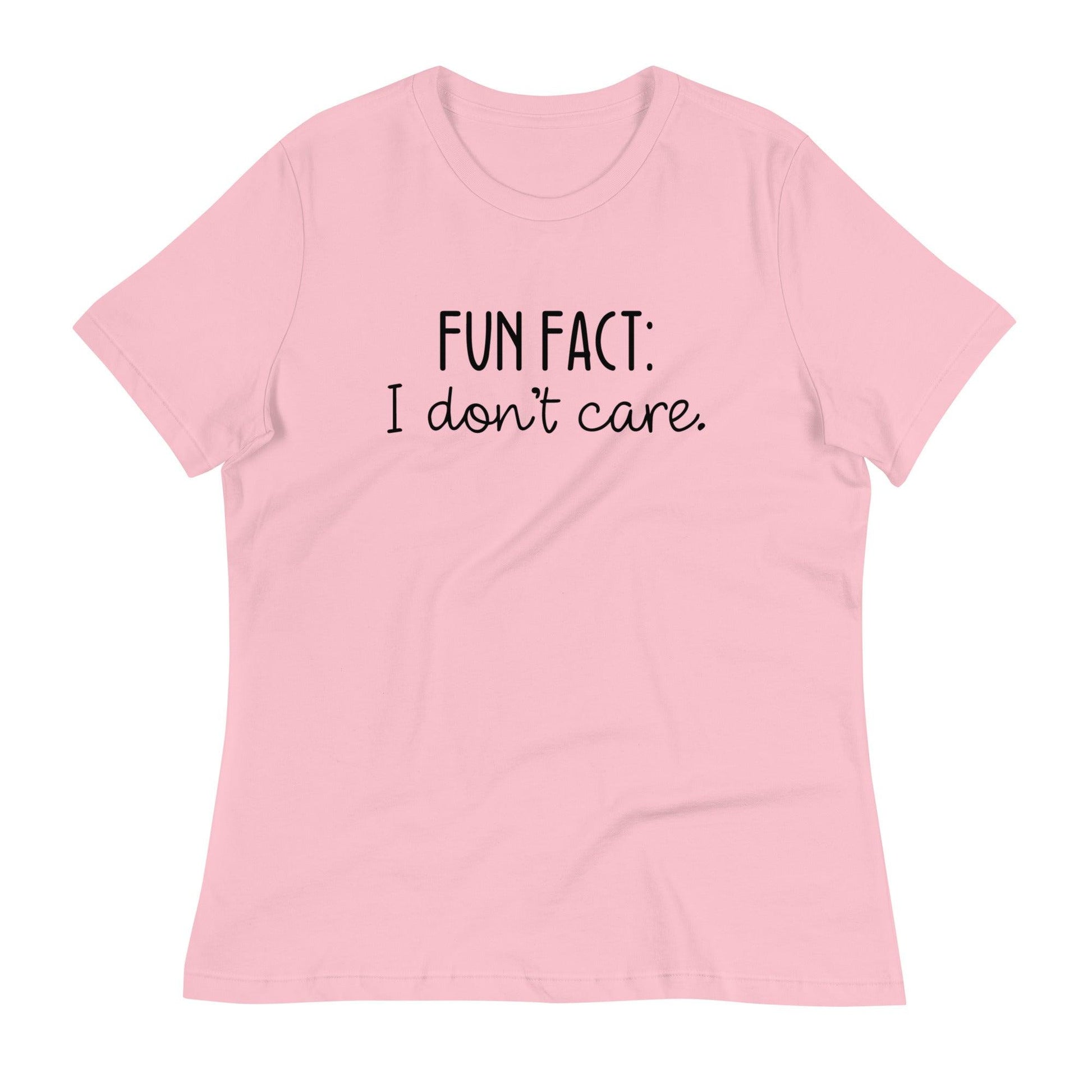 Fun Fact: I Don't Care O-neck Tri-blend T-Shirt - TheGivenGet