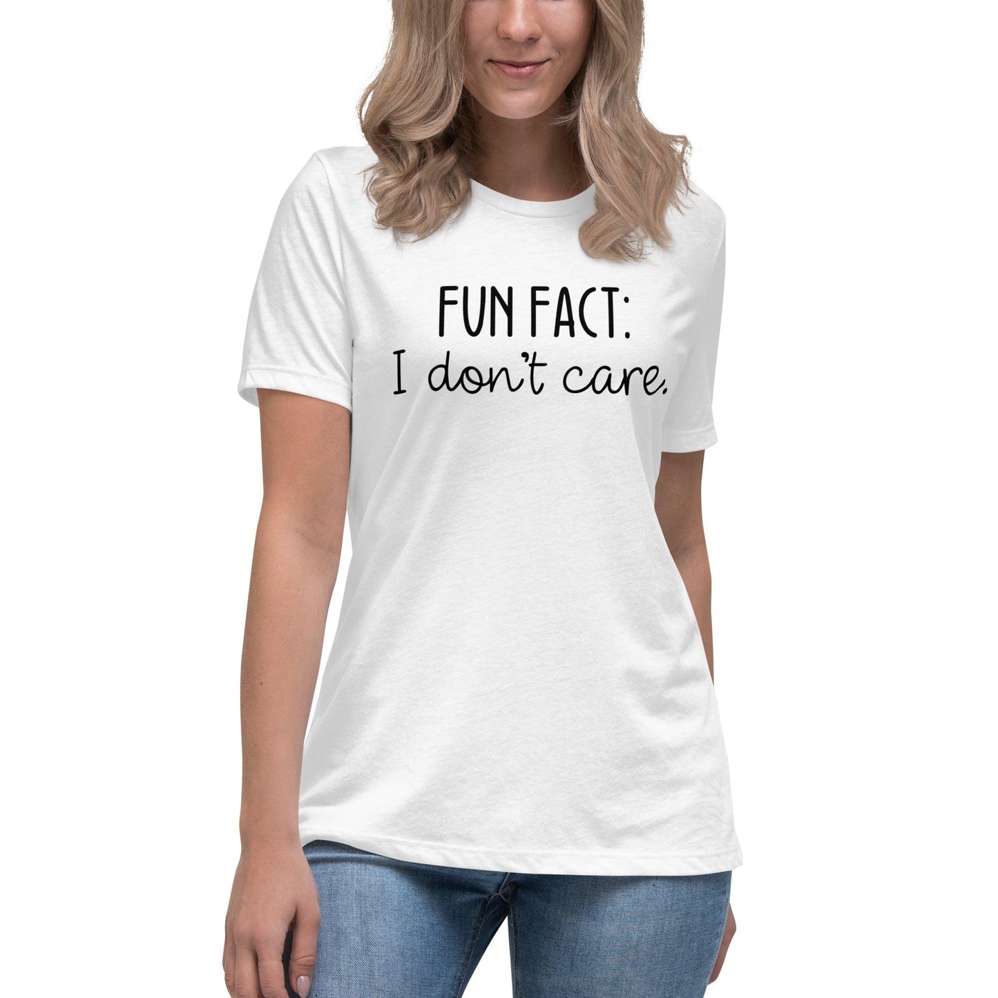 Fun Fact: I Don't Care O-neck Tri-blend T-Shirt - TheGivenGet