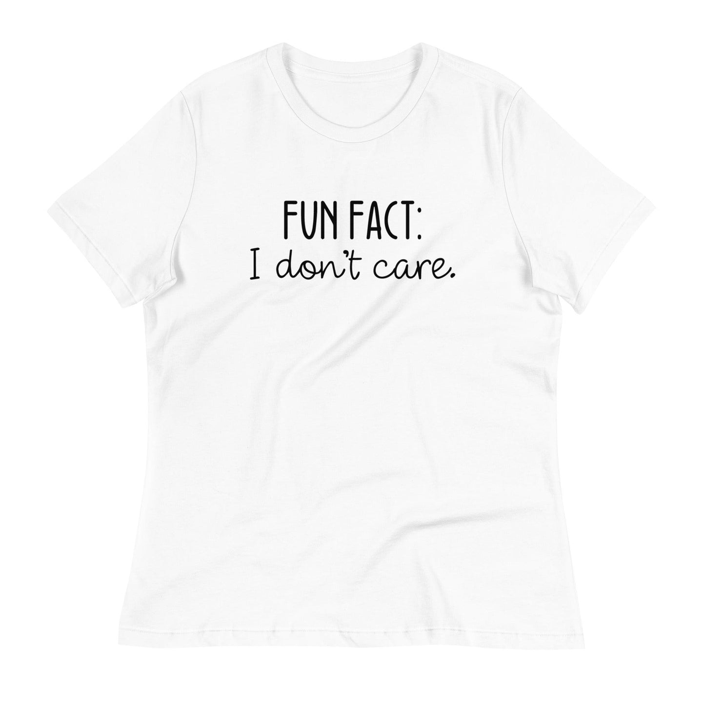 Fun Fact: I Don't Care O-neck Tri-blend T-Shirt - TheGivenGet