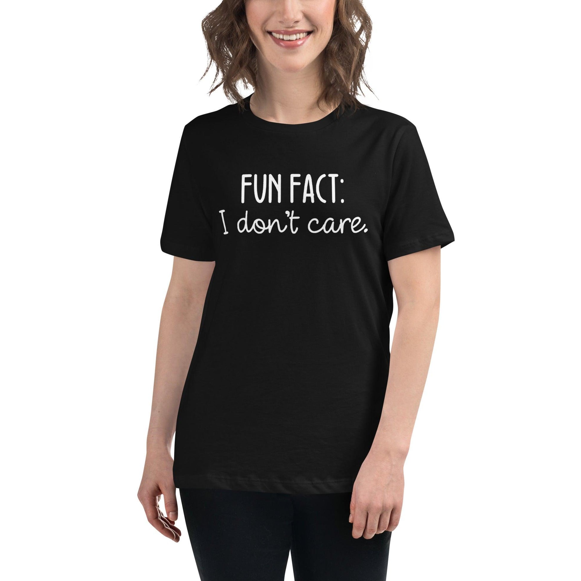 Fun Fact: I Don't Care O-neck Tri-blend T-Shirt - TheGivenGet