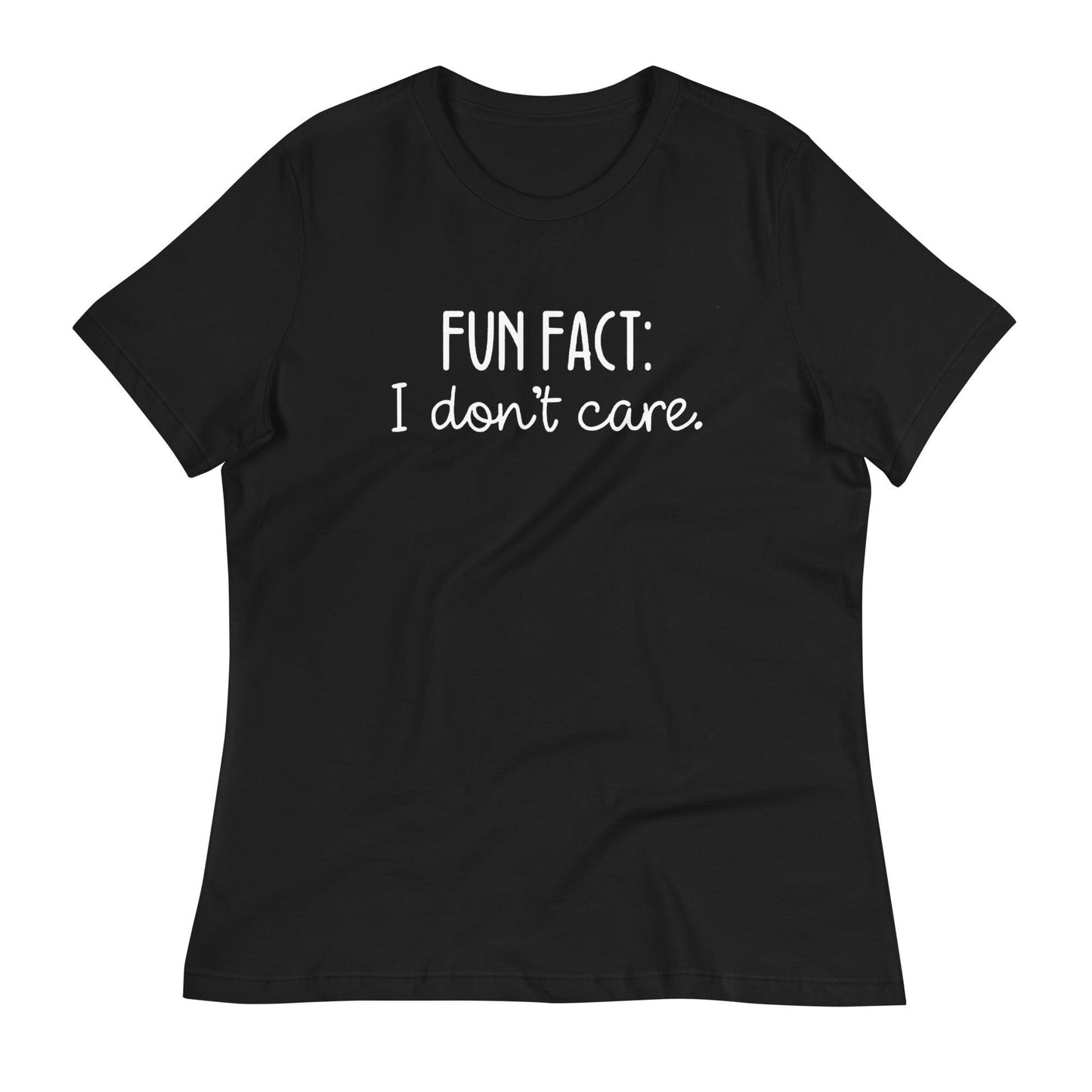 Fun Fact: I Don't Care O-neck Tri-blend T-Shirt - TheGivenGet