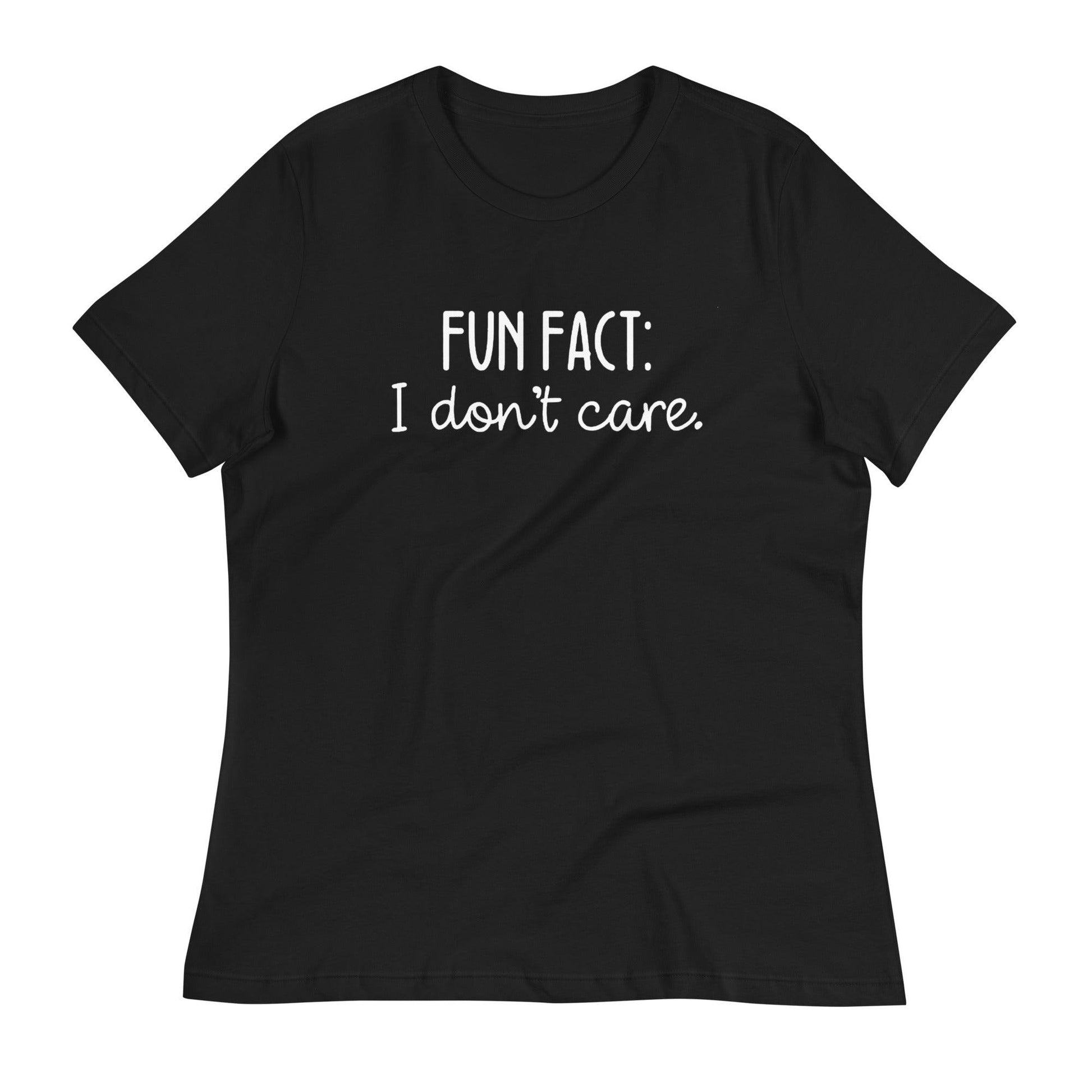 Fun Fact: I Don't Care O-neck Tri-blend T-Shirt - TheGivenGet