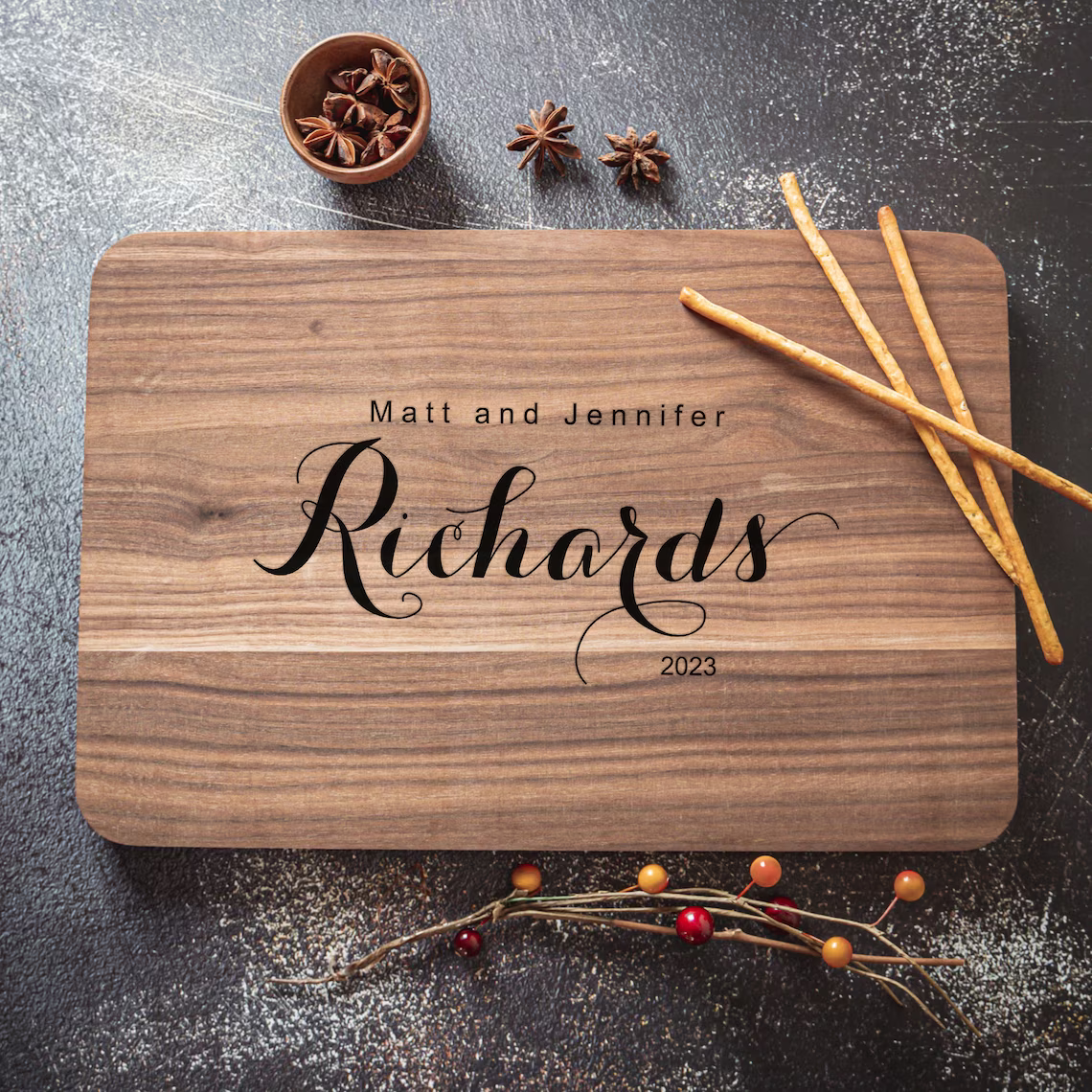 Engraved Cutting Board - Engraved Cutting Board, Custom Cutting Board, Wedding Gift, Housewarming Gift, Anniversary Gift, Mothers Day