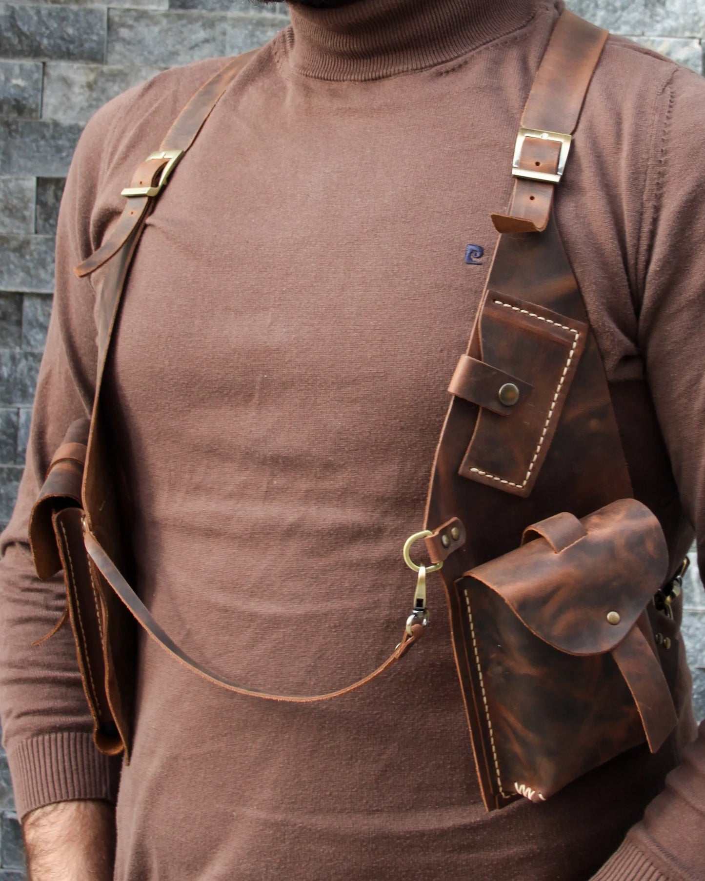 Anti-theft Leather Harness