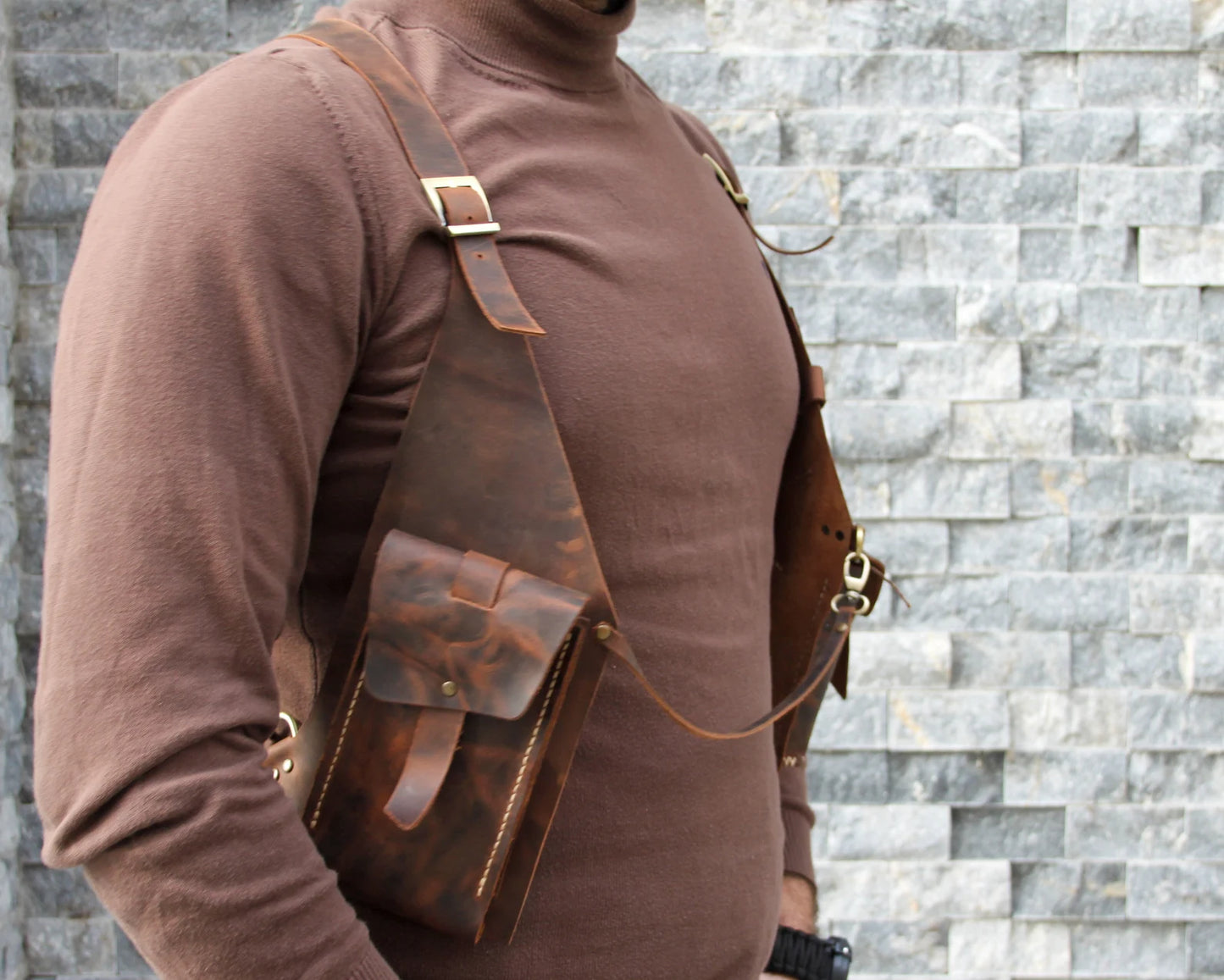 Anti-theft Leather Harness