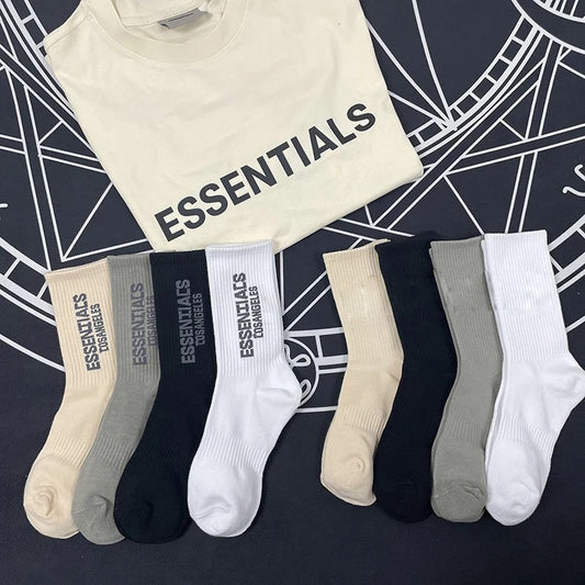 Essentials Sports Breathable Socks - Long Tube Cotton Socks - Skateboard Luxury Socks