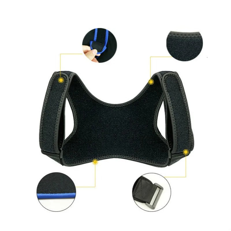 Invisible Back Posture Corrector Trainer - Adjustable Shoulder Brace - Straight Clavicle Support for Adult