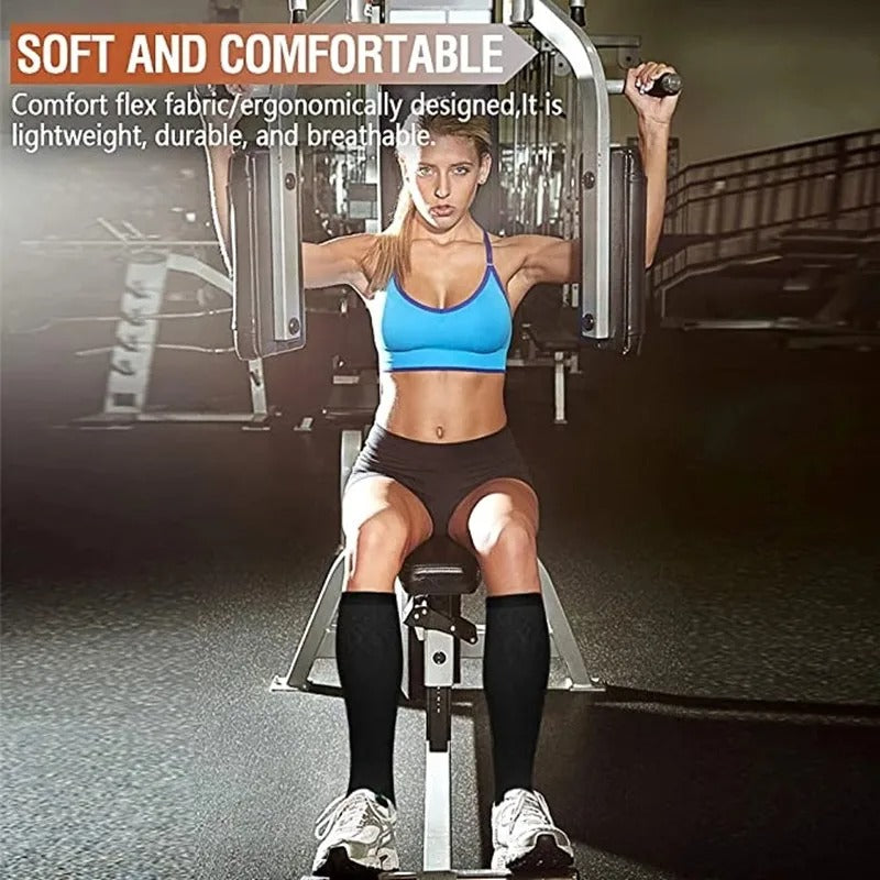 CFS Compression Socks - Knee Stocking 20-30mmHg - Running Sport Sock