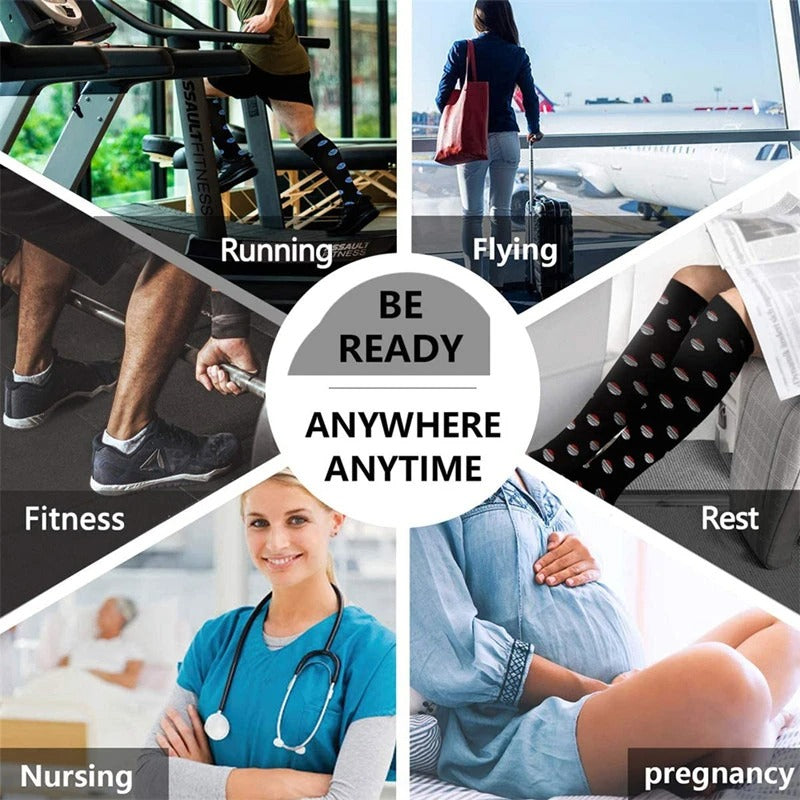 Zipper Compression Socks - Pain Relief Knee High Zip Leg Support