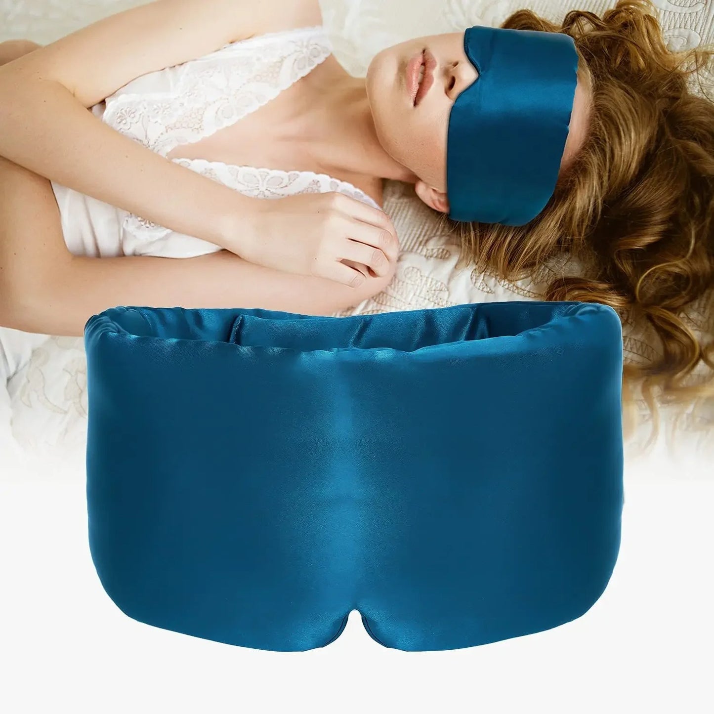 Mulberry Silk Sleeping Mask - Blocking Light Eyepatch - Eyeshade Soft Padded Sleepmasker