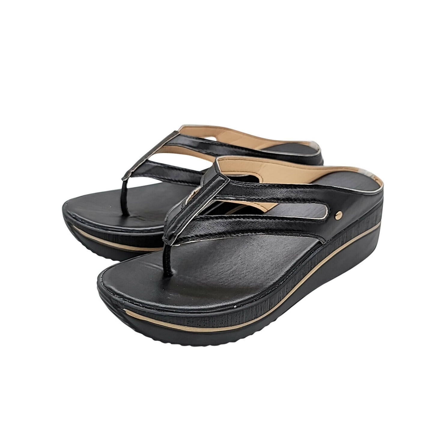 Women Summer Slope High Wedge Platform Flip Flops
