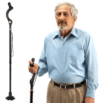 Self Standing Folding Cane with 10 Adjustable Heights for Men and Women - TheGivenGet
