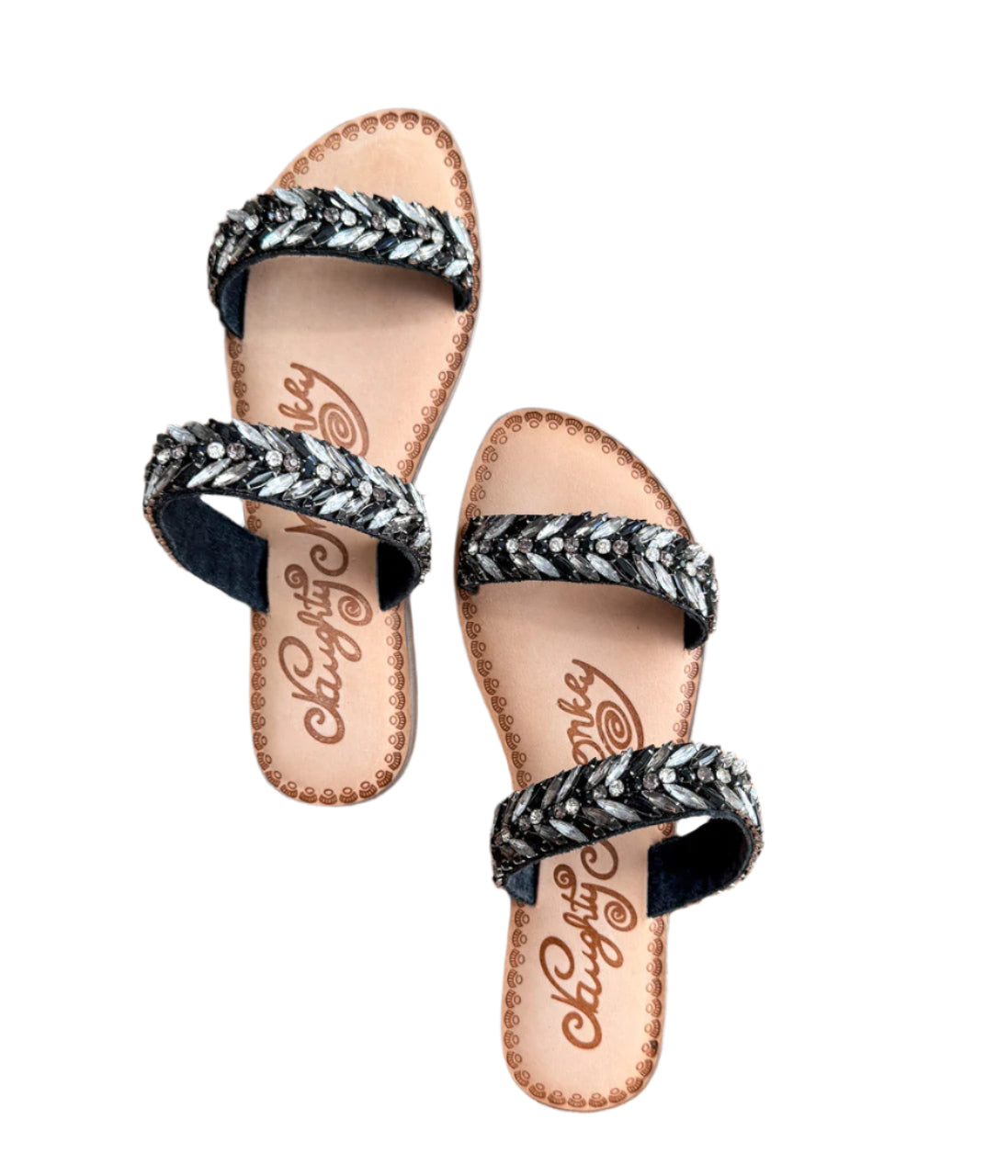 Shine Bright Sandals in Black