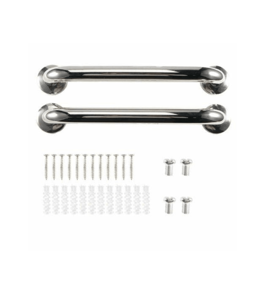 Stainless Shower Tub Handle Bathroom, Grab Bar Safety 2pcs - TheGivenGet