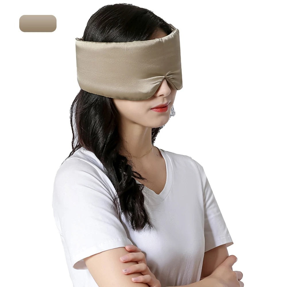 Mulberry Silk Sleeping Mask - Blocking Light Eyepatch - Eyeshade Soft Padded Sleepmasker