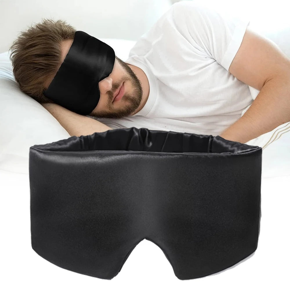Mulberry Silk Sleeping Mask - Blocking Light Eyepatch - Eyeshade Soft Padded Sleepmasker