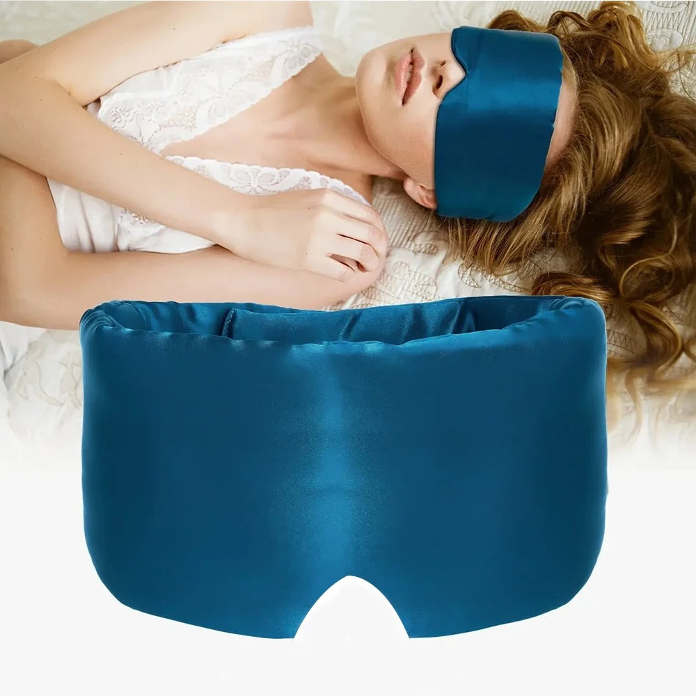 Mulberry Silk Sleeping Mask - Blocking Light Eyepatch - Eyeshade Soft Padded Sleepmasker