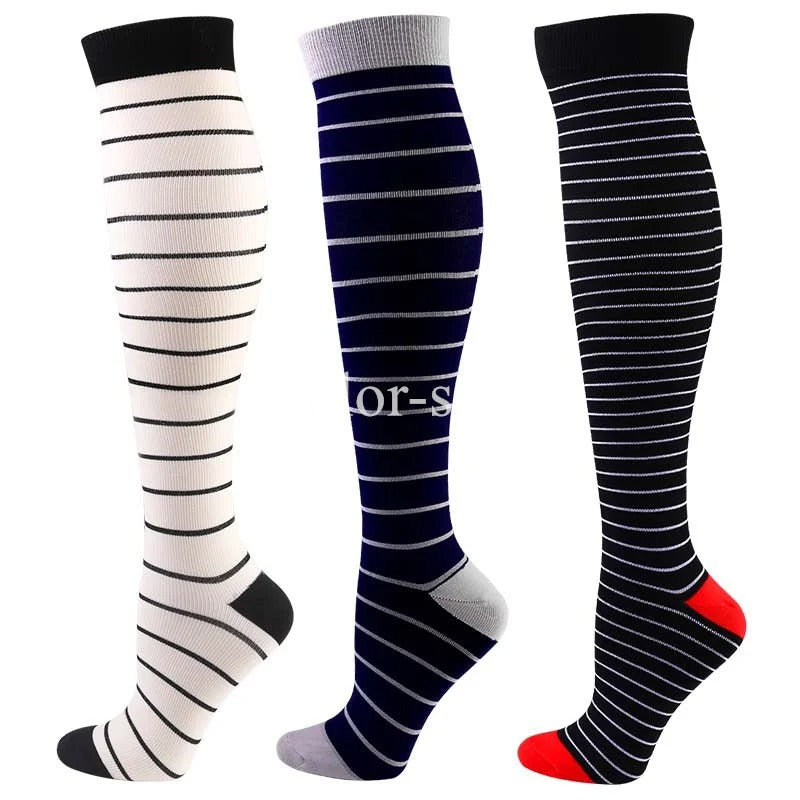 CFS Compression Socks - Knee Stocking 20-30mmHg - Running Sport Sock