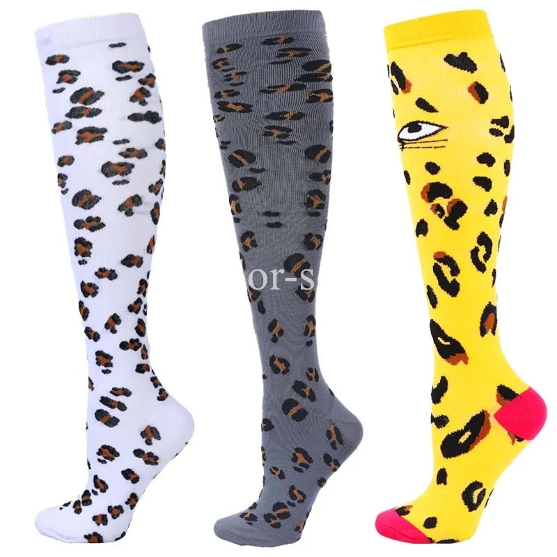 CFS Compression Socks - Knee Stocking 20-30mmHg - Running Sport Sock