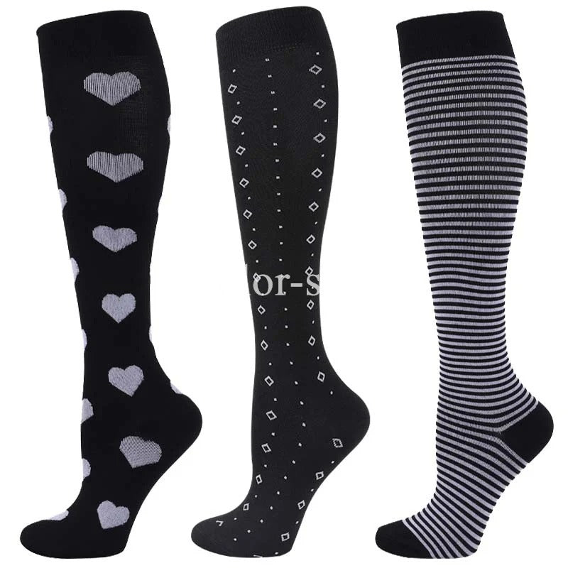 CFS Compression Socks - Knee Stocking 20-30mmHg - Running Sport Sock