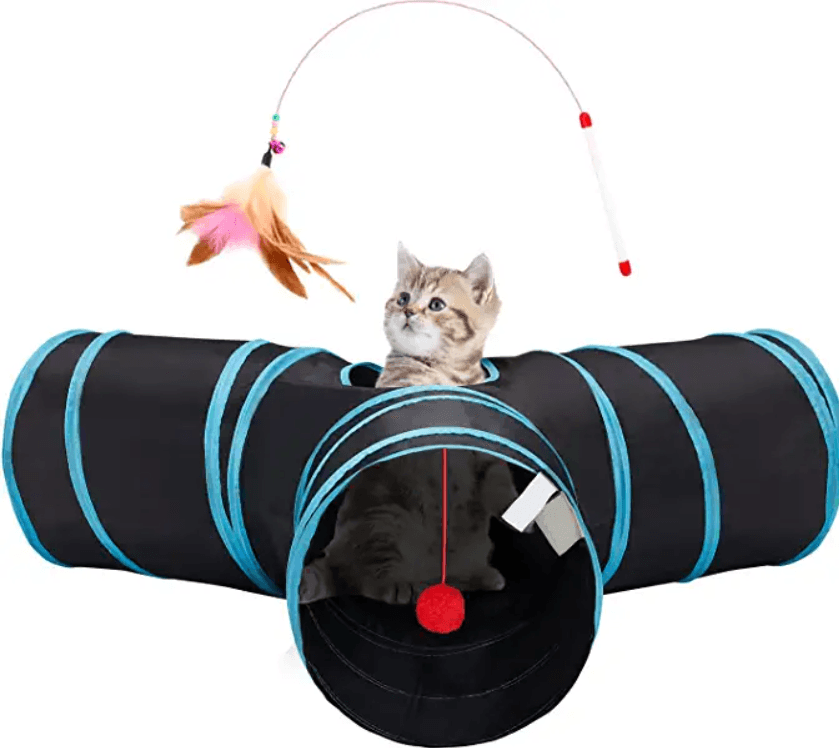 3 Way Tunnel Tube Toy for Indoor Cats - Y-Shape - TheGivenGet