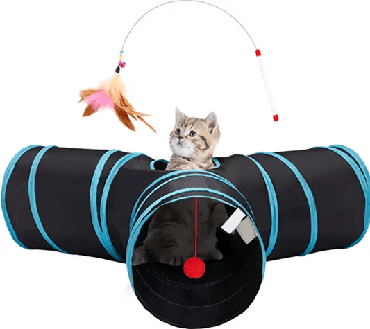 3 Way Tunnel Tube Toy for Indoor Cats - Y-Shape - TheGivenGet