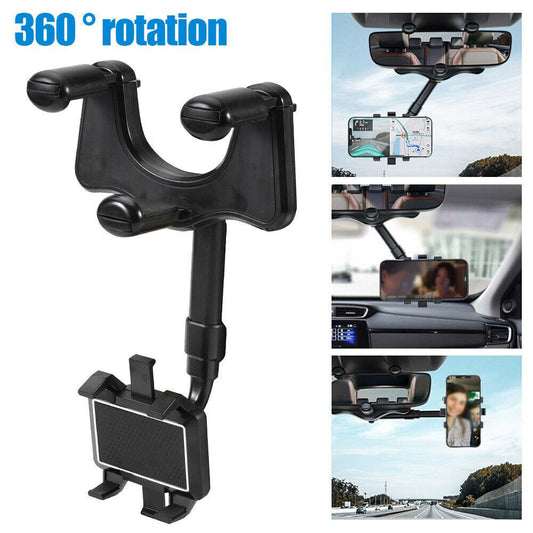 360°Rotation Car Phone Holder Rear View Car Truck Smartphone GPS Cradle - TheGivenGet