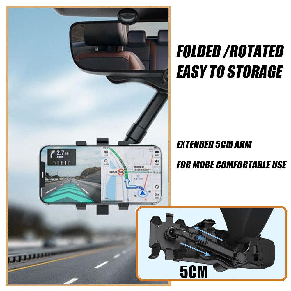 360°Rotation Car Phone Holder Rear View Car Truck Smartphone GPS Cradle - TheGivenGet
